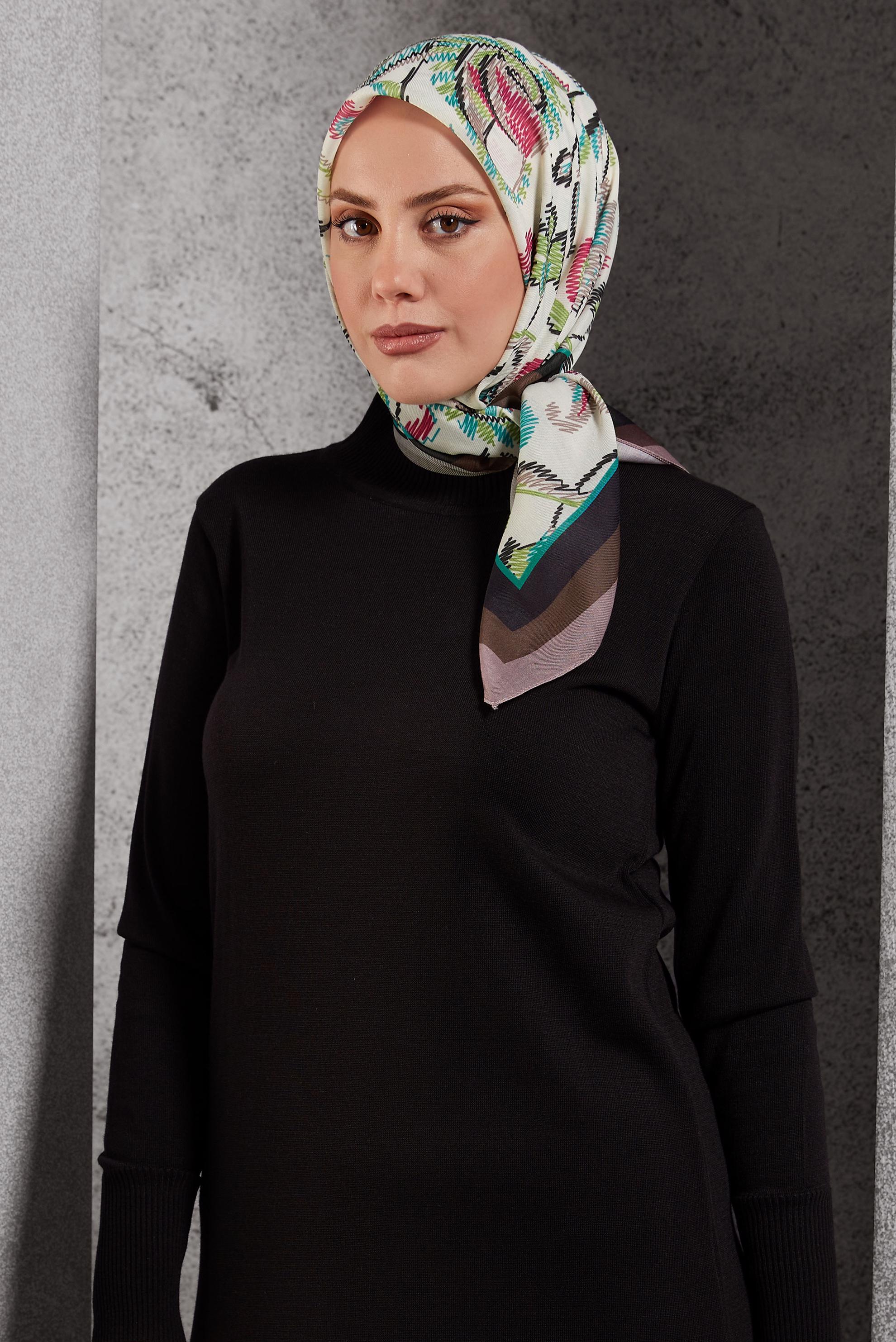 Tesettür giyim PUDRA ALVİNA SOFT EŞARP 8514