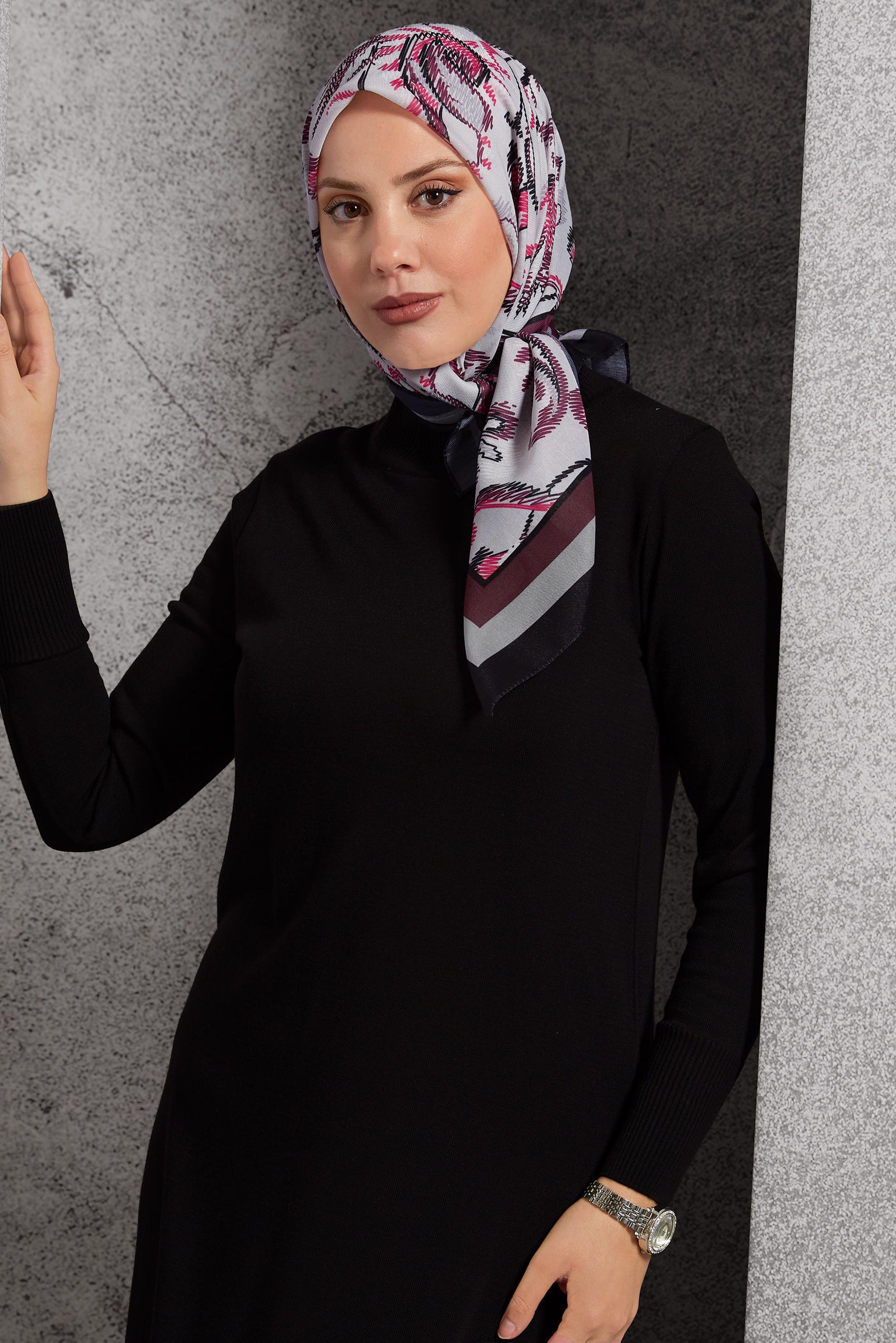 Tesettür giyim PEMBE ALVİNA SOFT EŞARP 8514