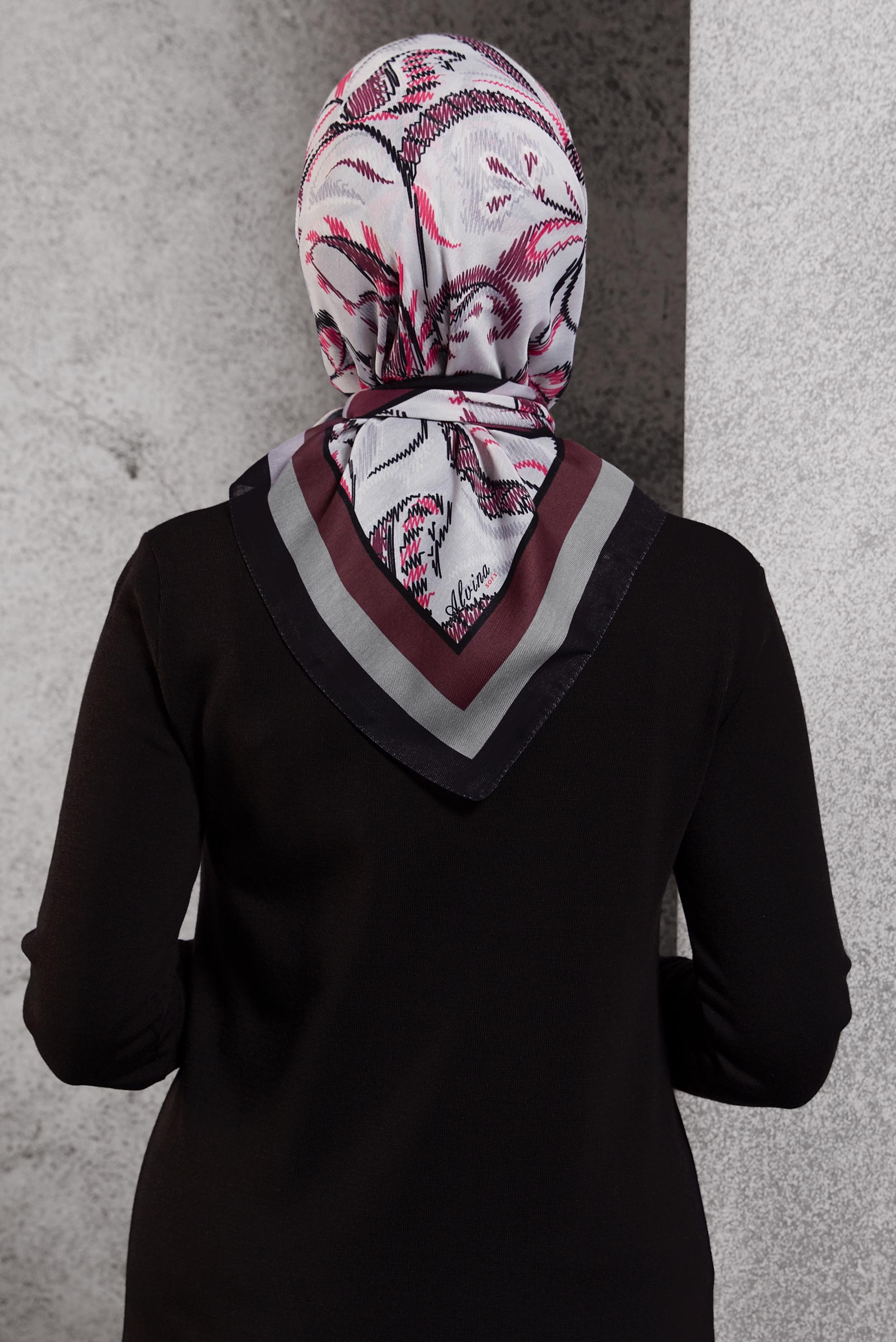 Tesettür giyim PEMBE ALVİNA SOFT EŞARP 8514
