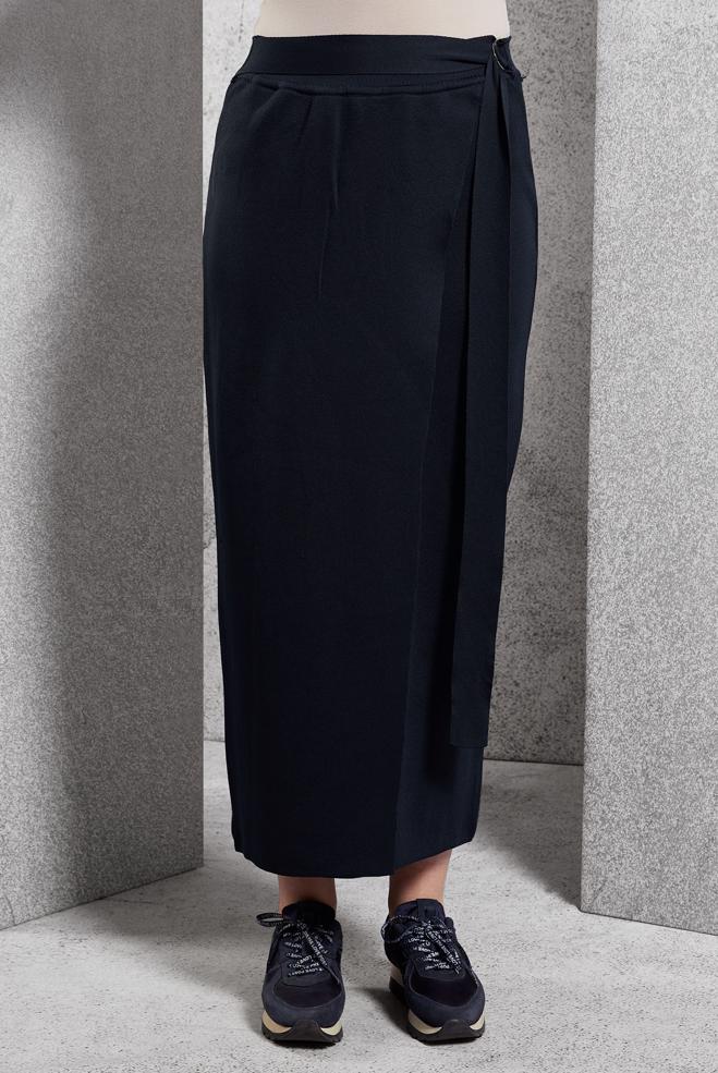 Vêtements hijab  JUPE MODESTE CEINTURÉE 60611 - ALVİNA