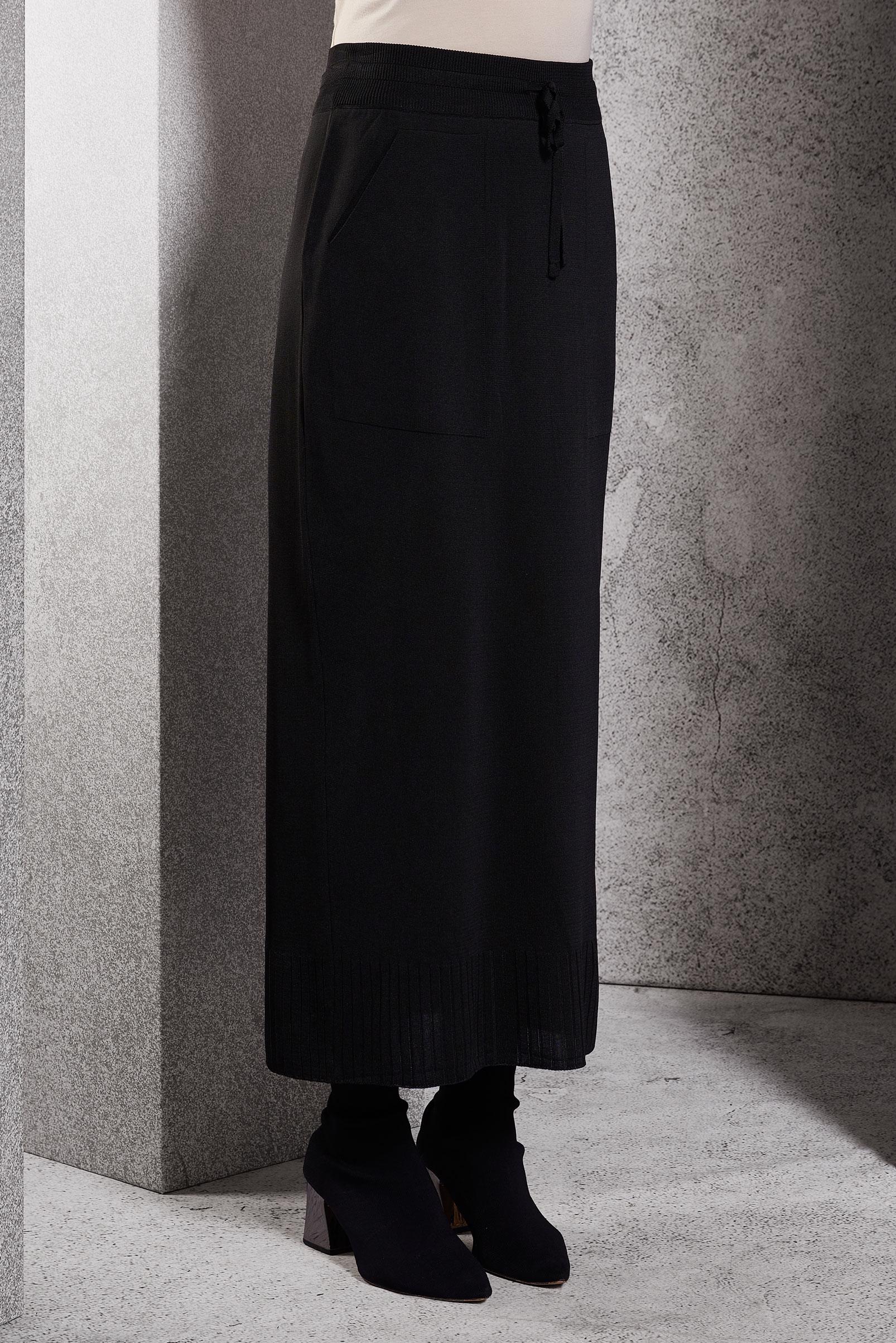 Hijab clothing BLACK KNITWEAR SKIRT 60612