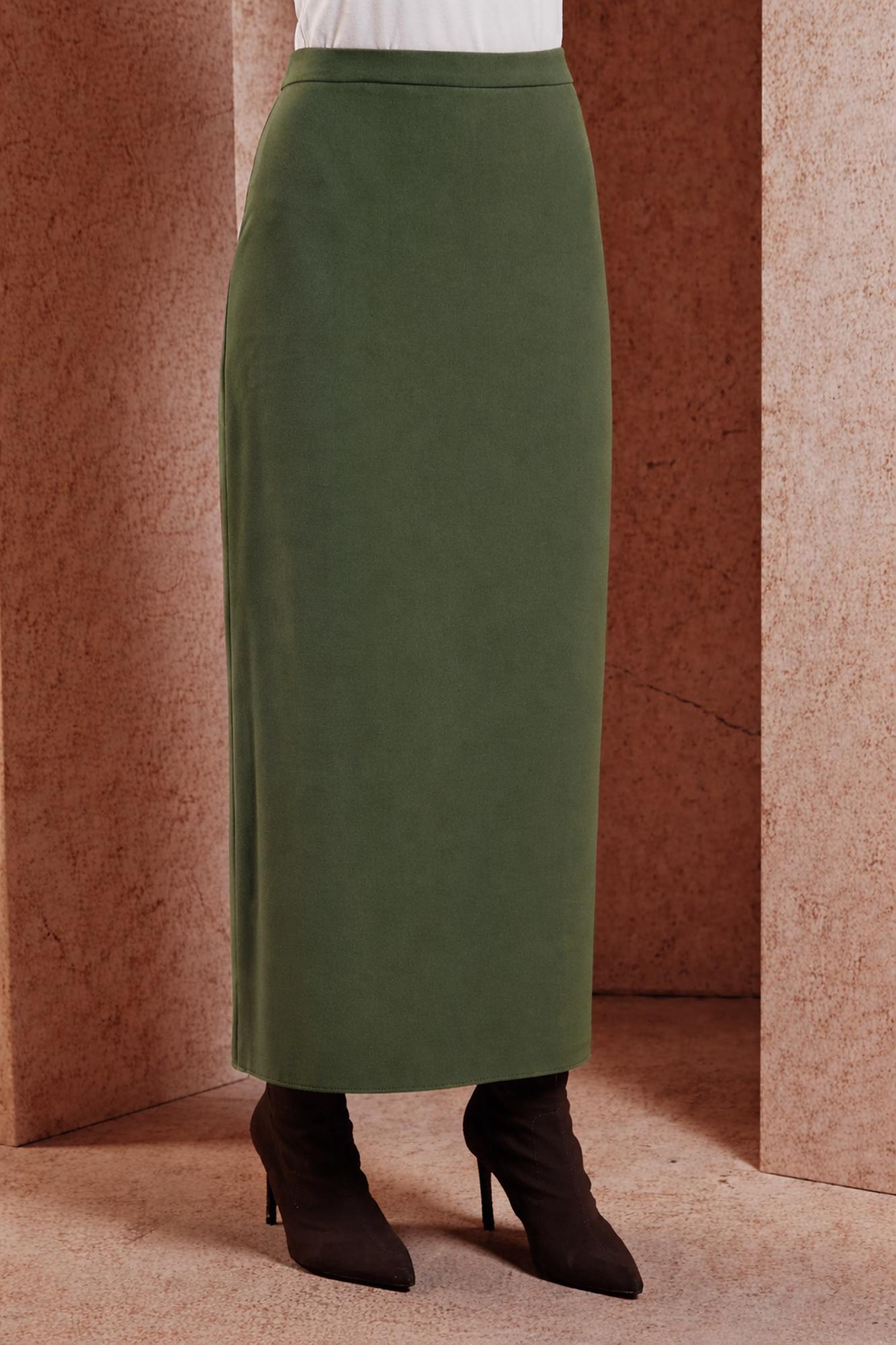 Vêtements hijab KAKI JUPE DROITE MODESTE 60613