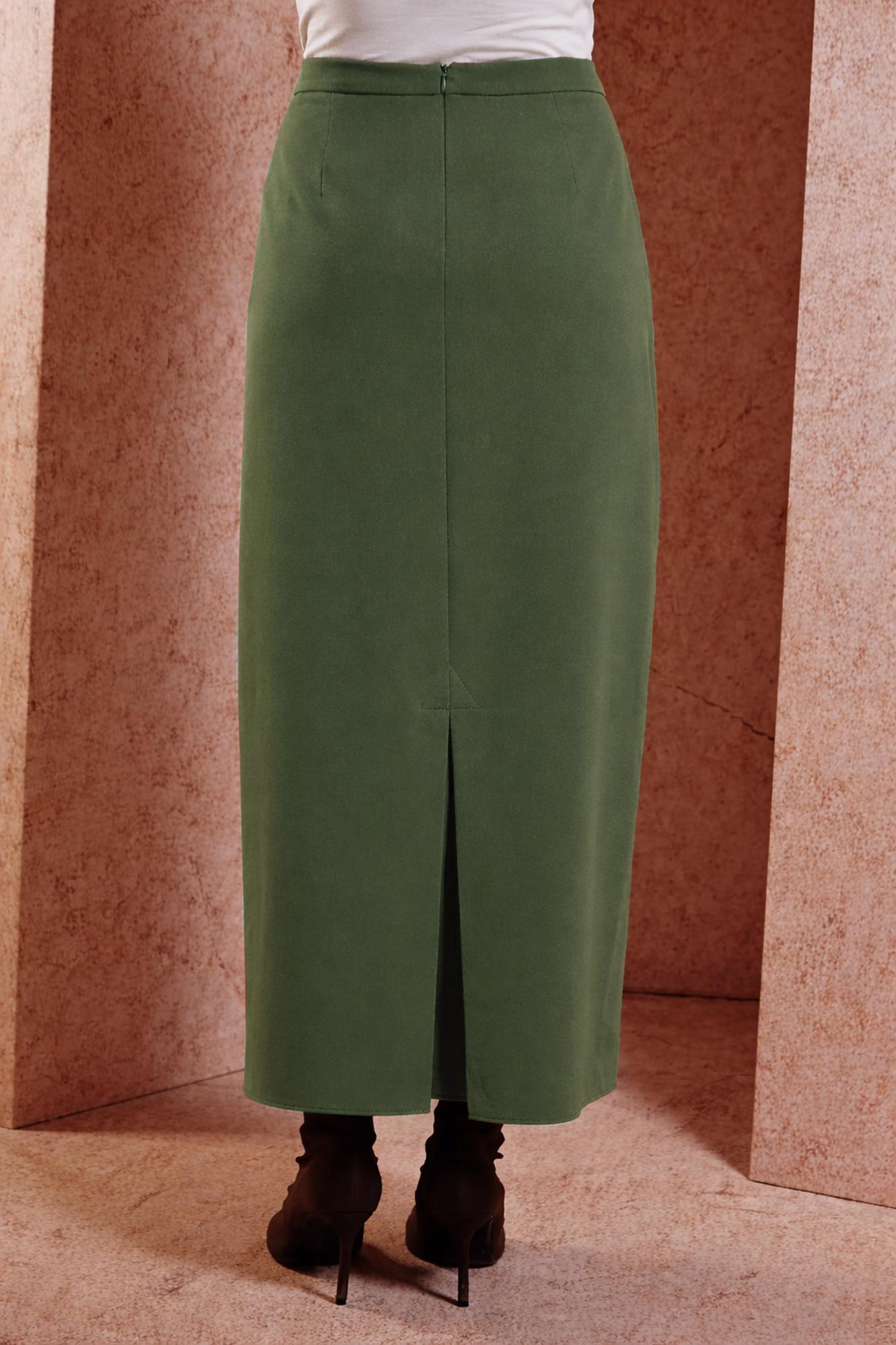 Vêtements hijab KAKI JUPE DROITE MODESTE 60613