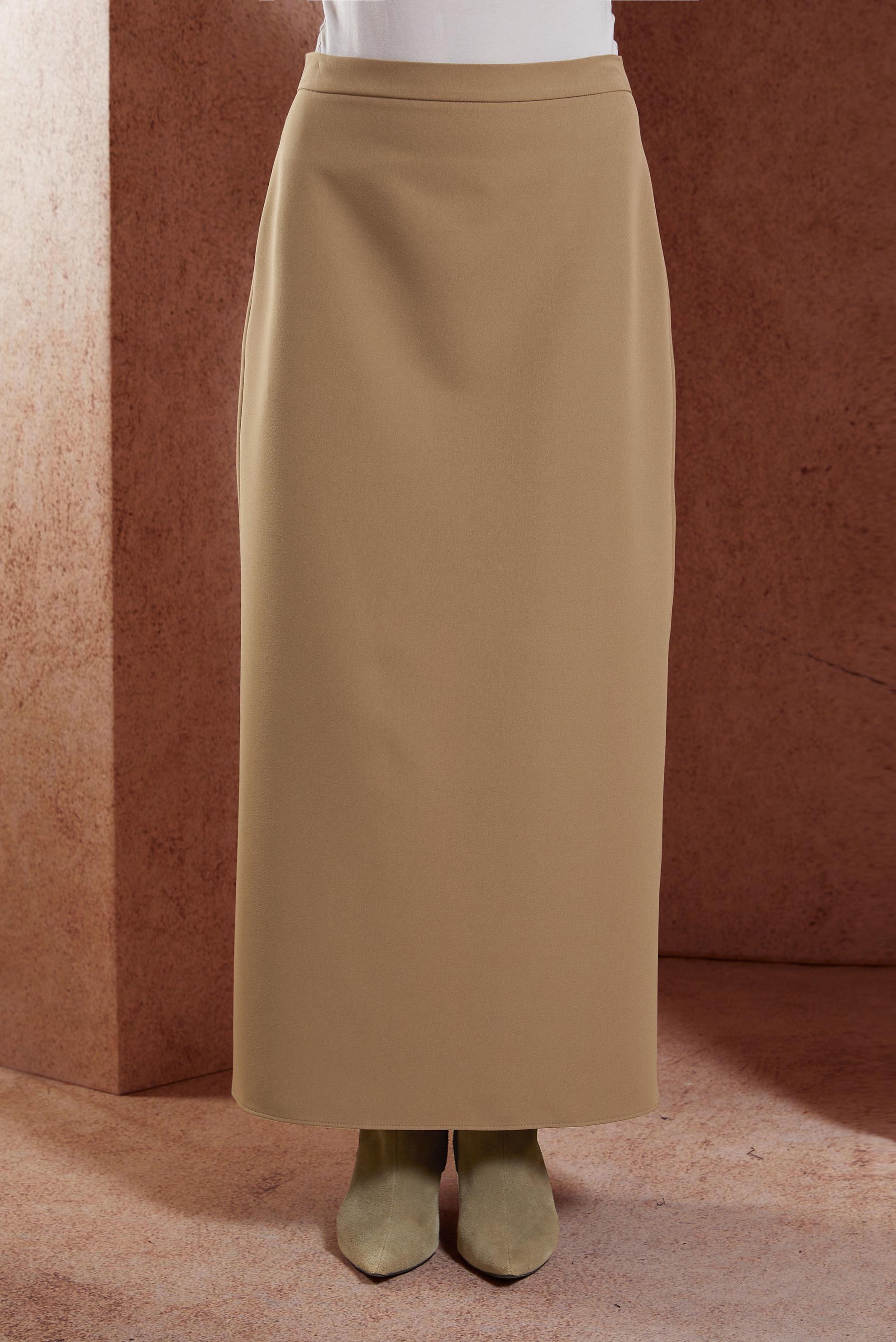 Vêtements hijab BEIGE JUPE DROITE MODESTE 60613