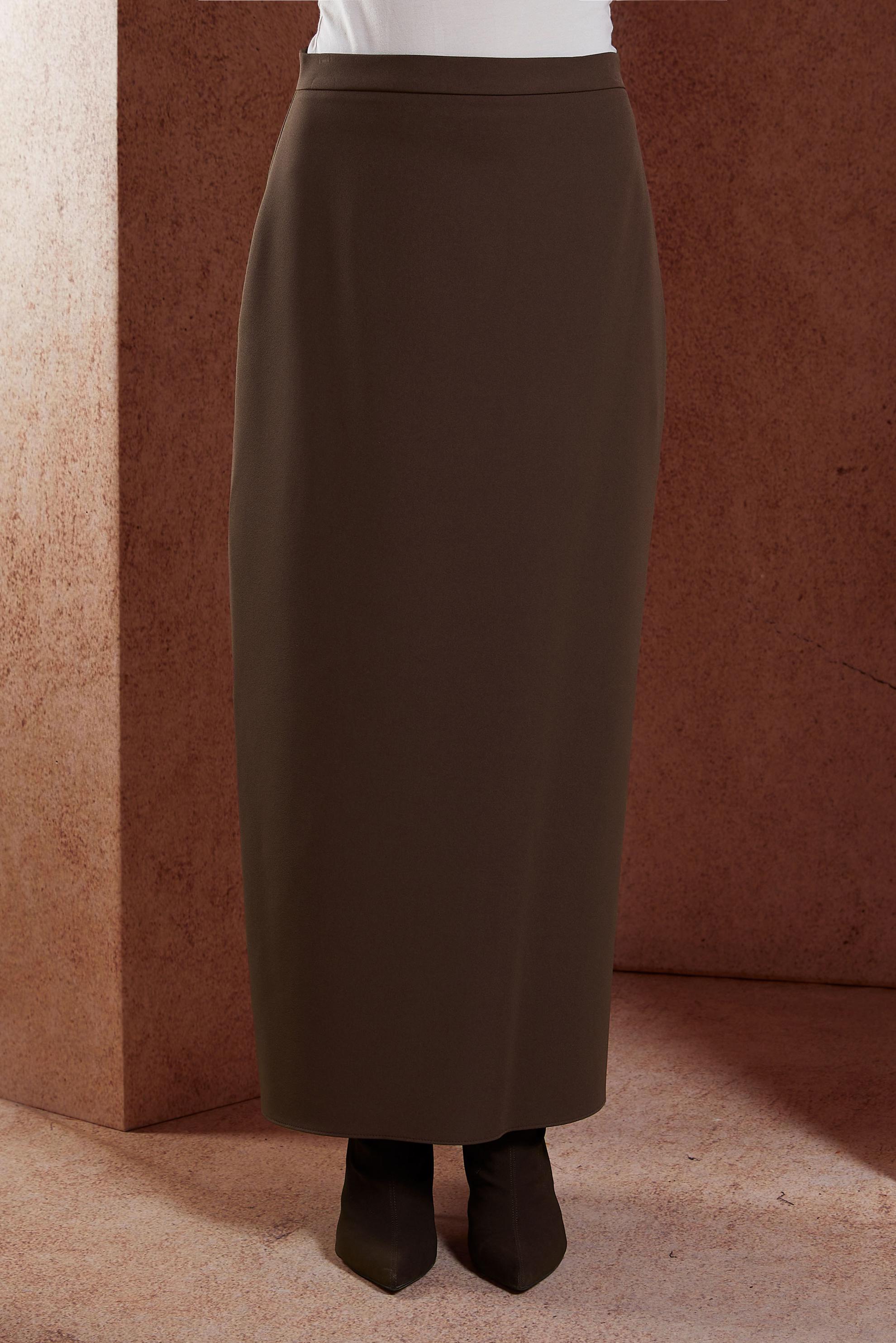 Vêtements hijab BRUN JUPE DROITE MODESTE 60613