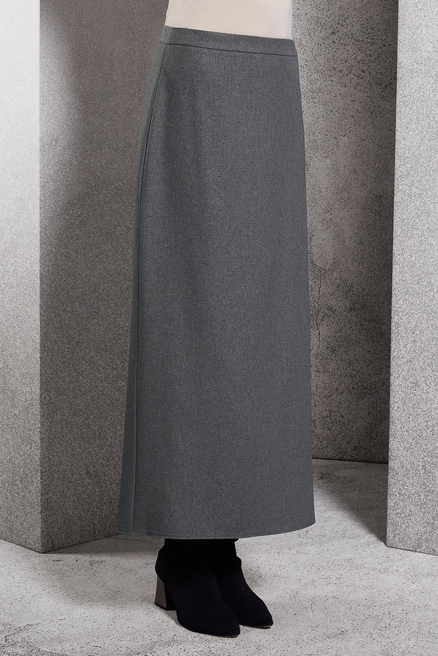Hijab clothing GREY LONG SKIRT 60614