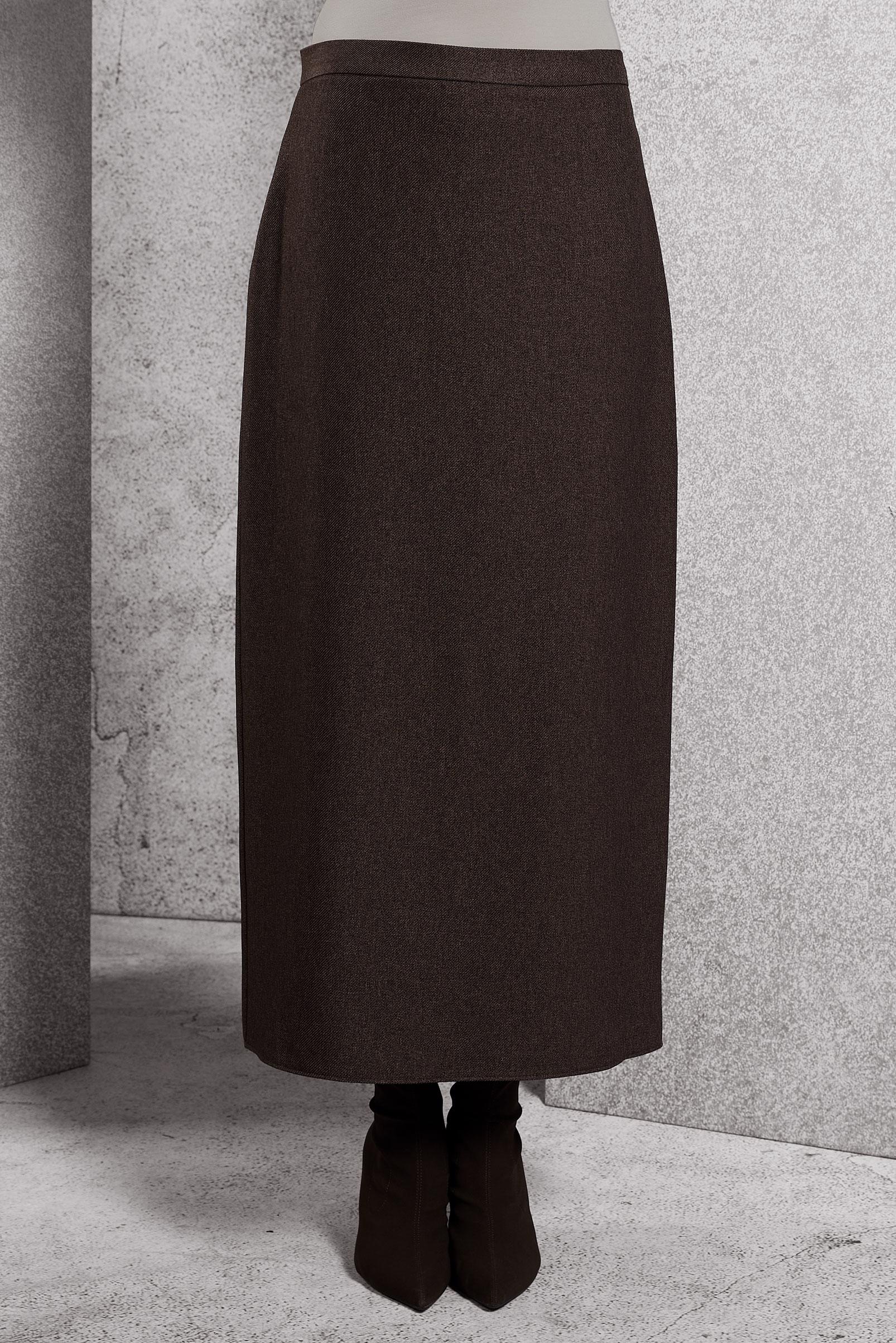 Tesettür giyim KAHVE DÜZ KESİM TESETTÜR ETEK 60614