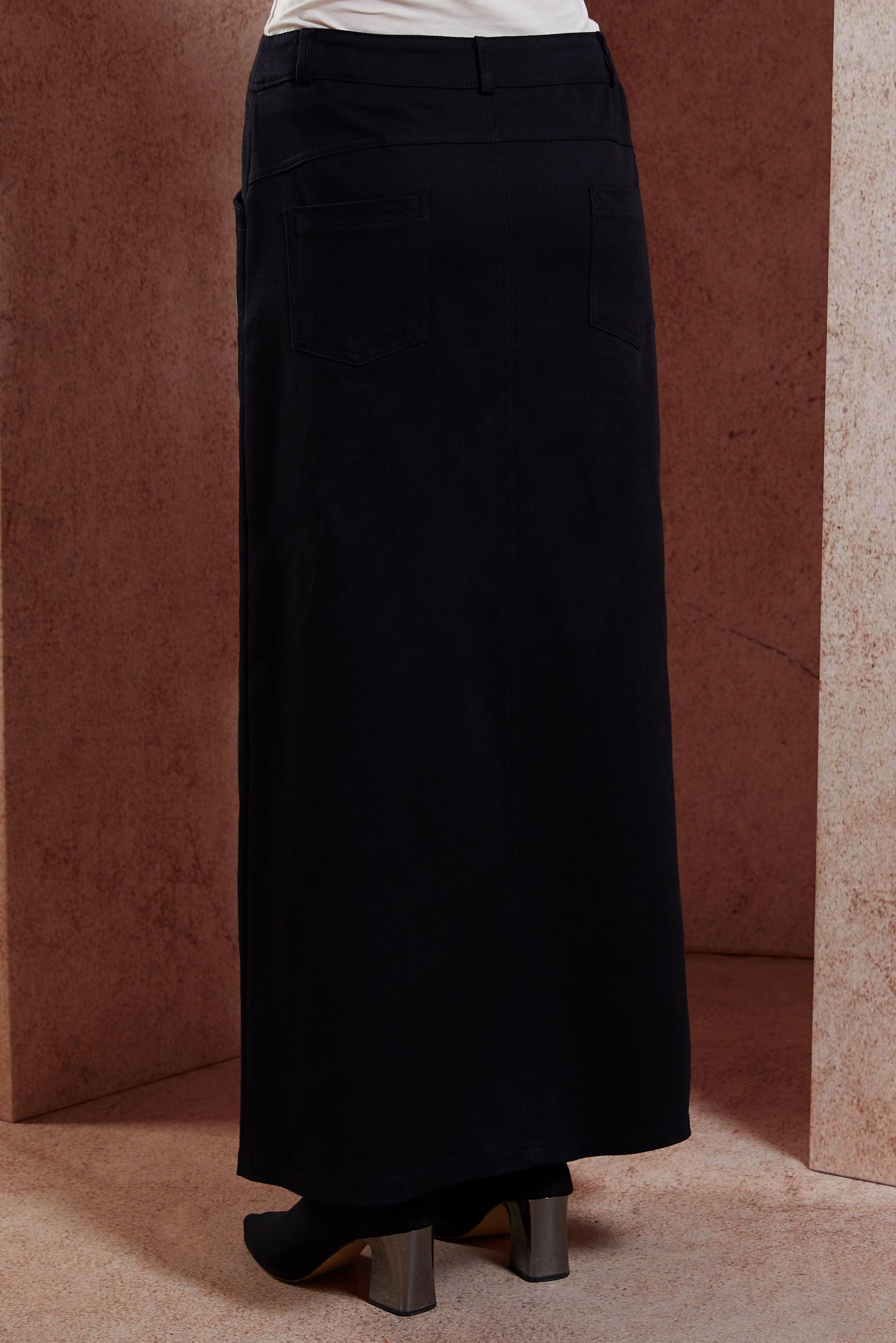 Hijab clothing BLACK MODEST SKIRT 60615