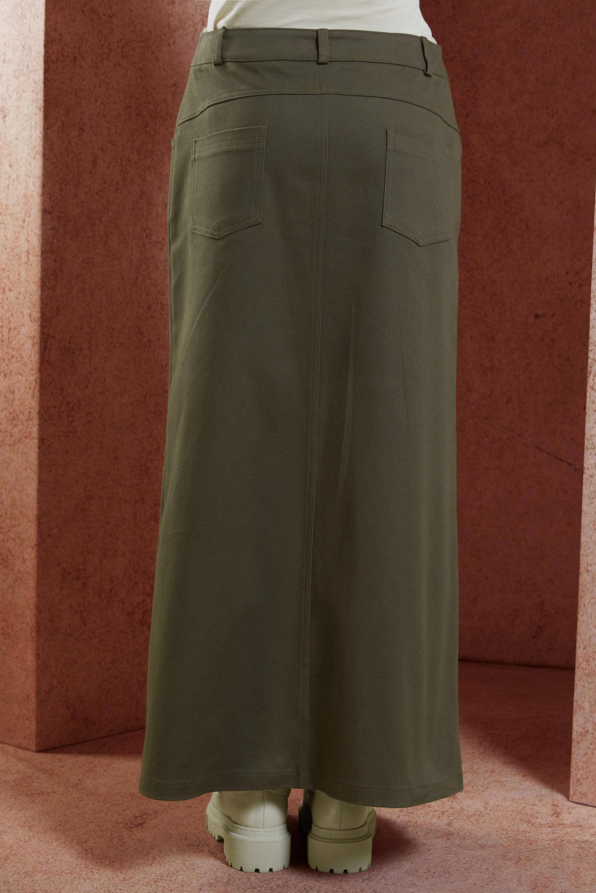 Hijab clothing KHAKI MODEST SKIRT 60615