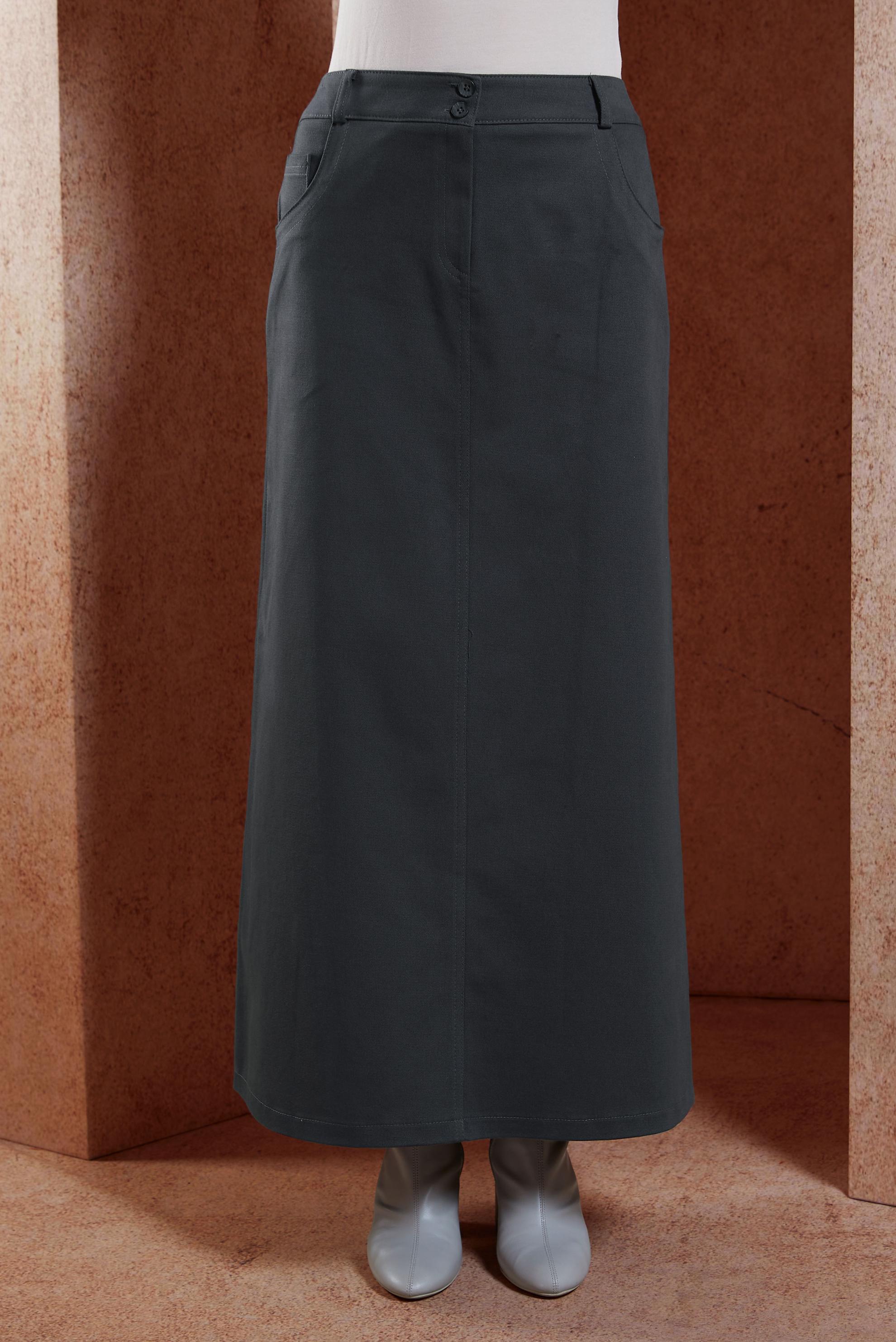 Hijab clothing GREY MODEST SKIRT 60615