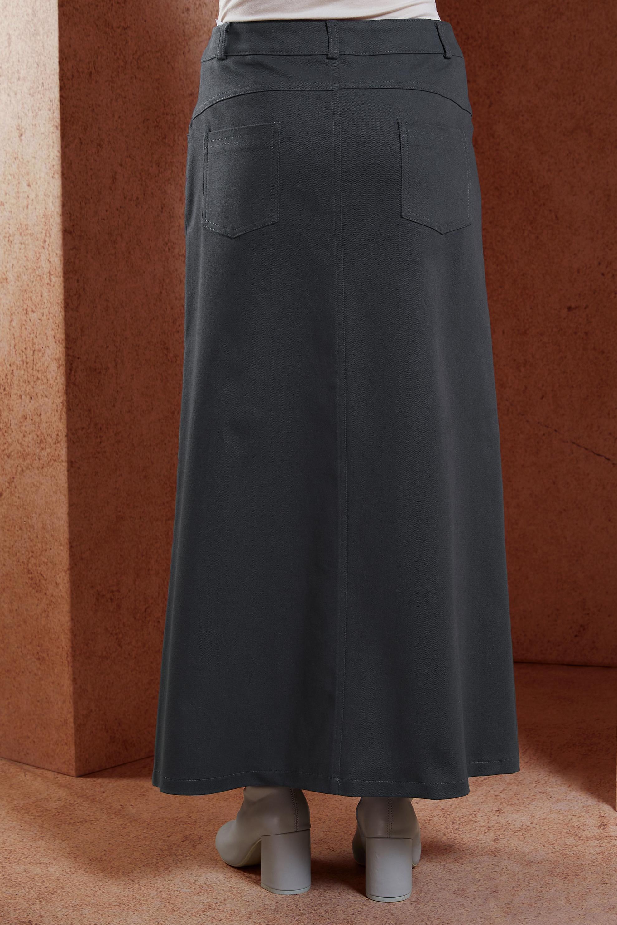 Hijab clothing GREY MODEST SKIRT 60615