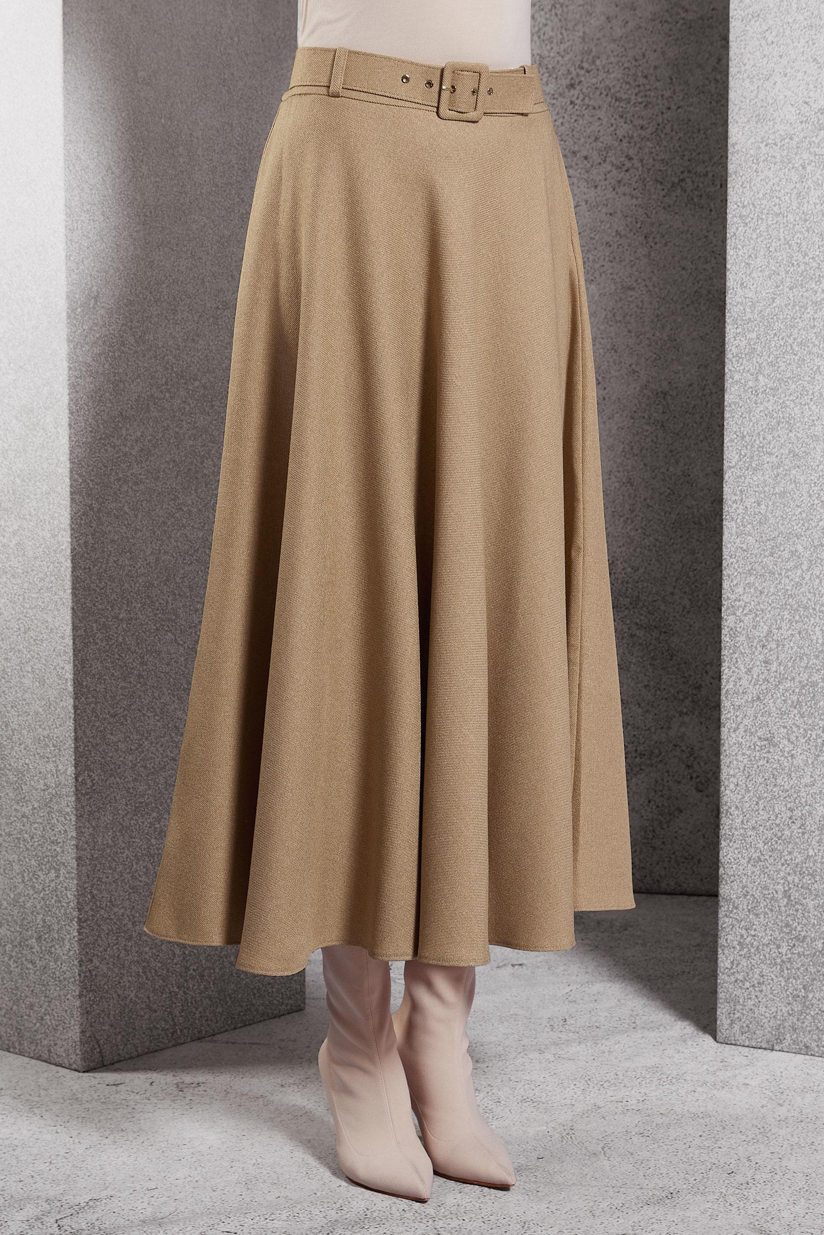 Hijab clothing BEIGE BELTED SKIRT 60616
