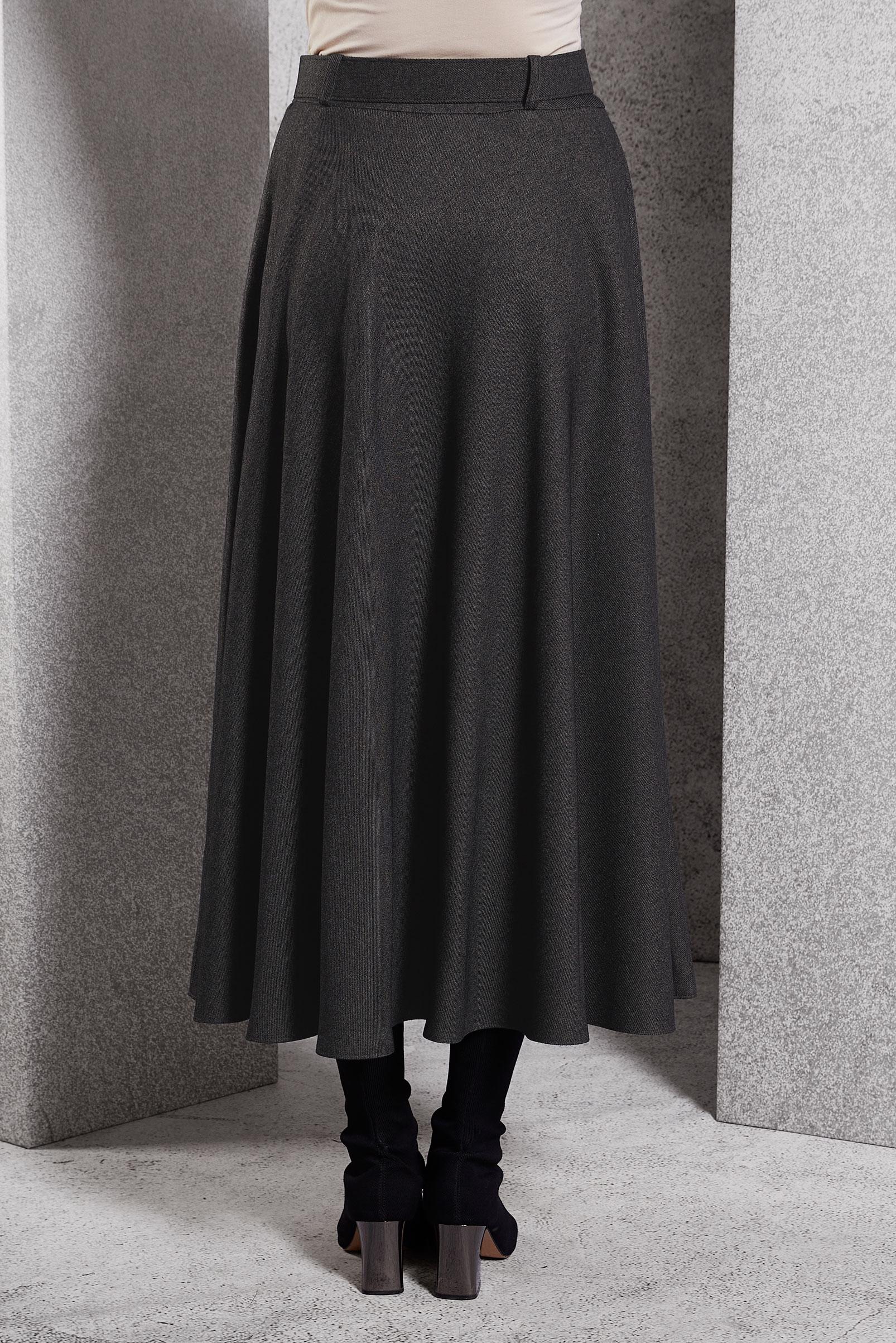 Hijab clothing GREY BELTED SKIRT 60616