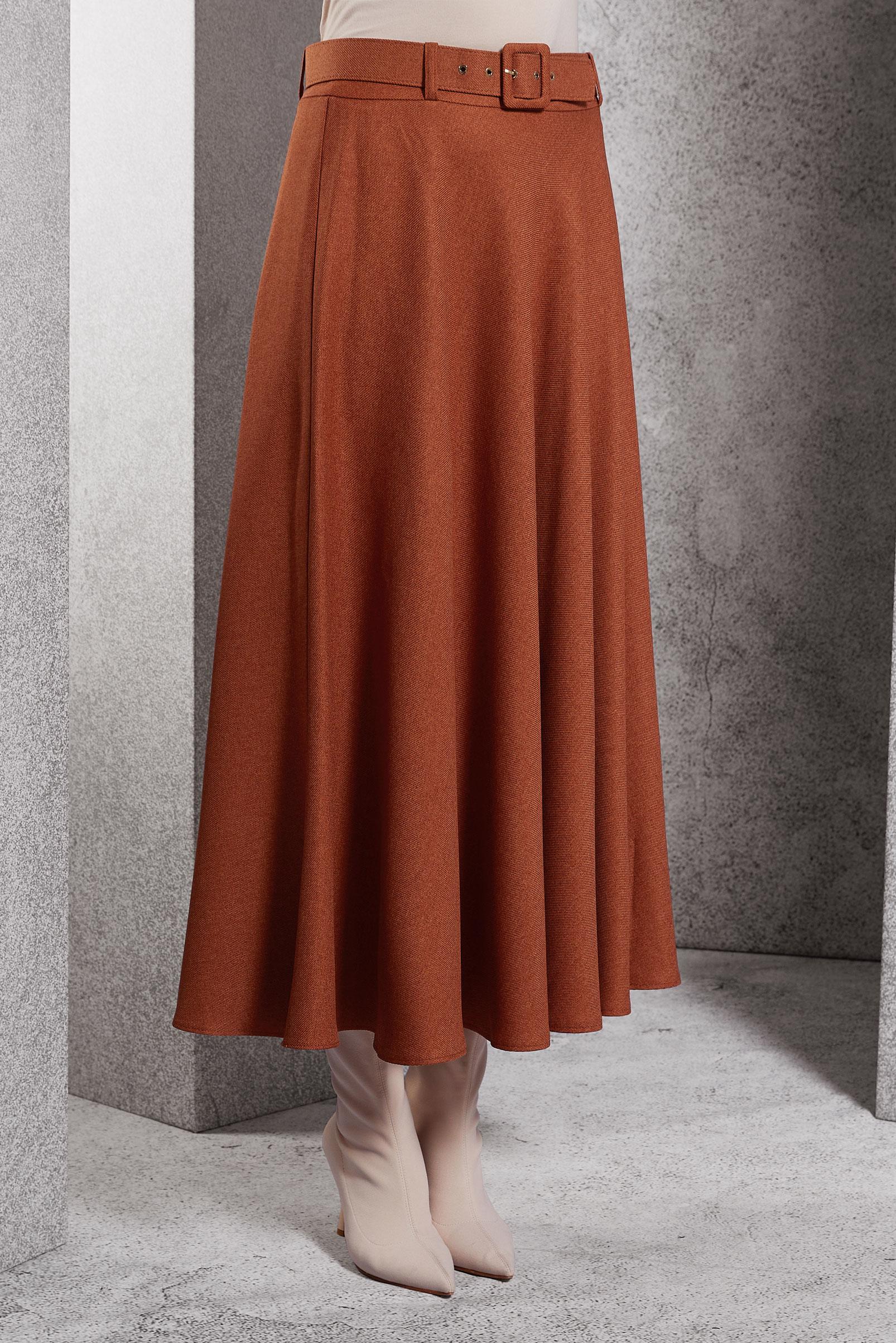 Hijab clothing ORANGE BELTED SKIRT 60616