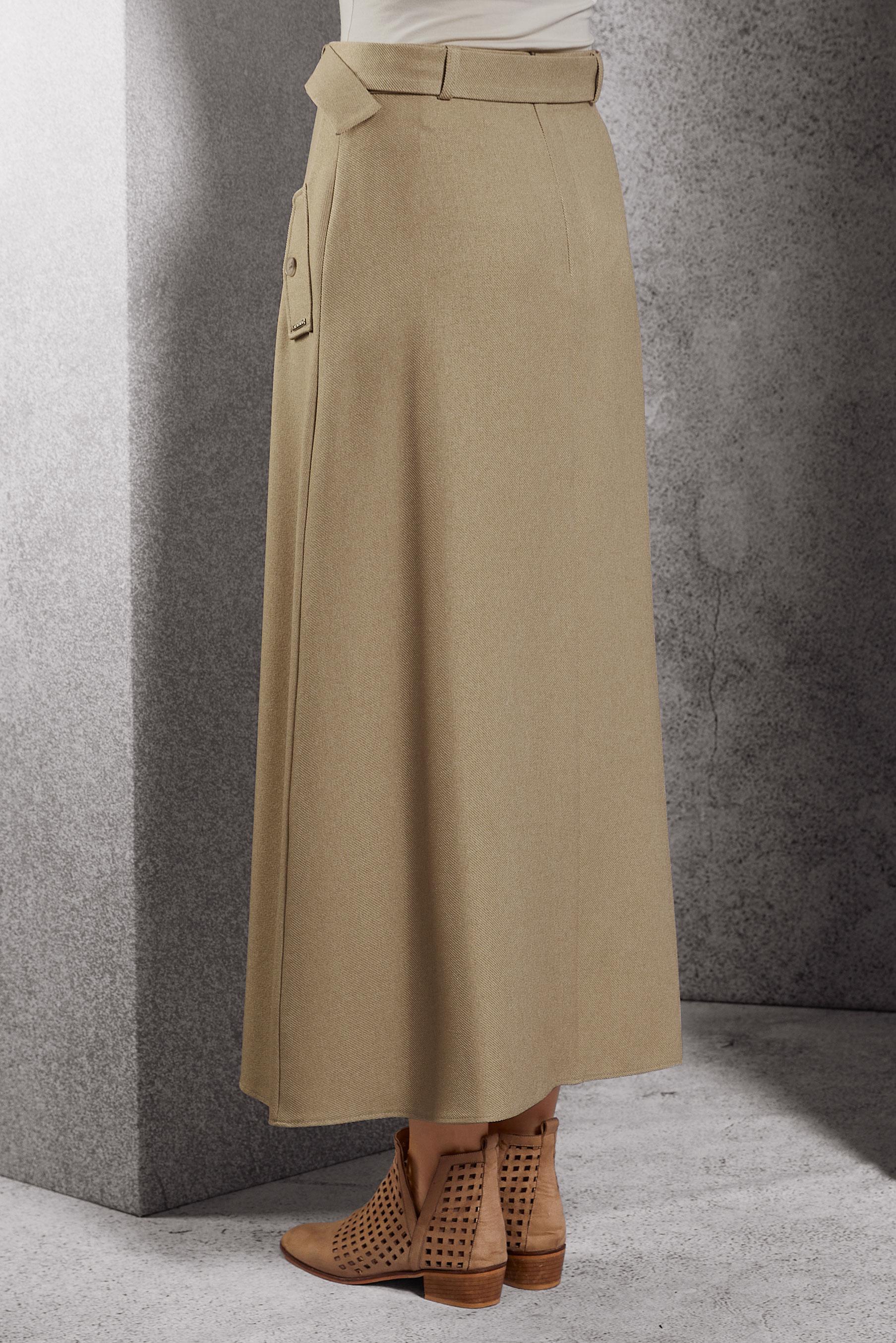 Hijab clothing BEIGE BELTED SKIRT 60618