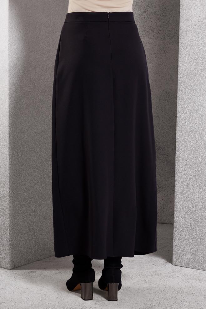 Vêtements hijab NOIR JUPE AVEC FERMETURE ÉCLAIR 60621 - ALVİNA
