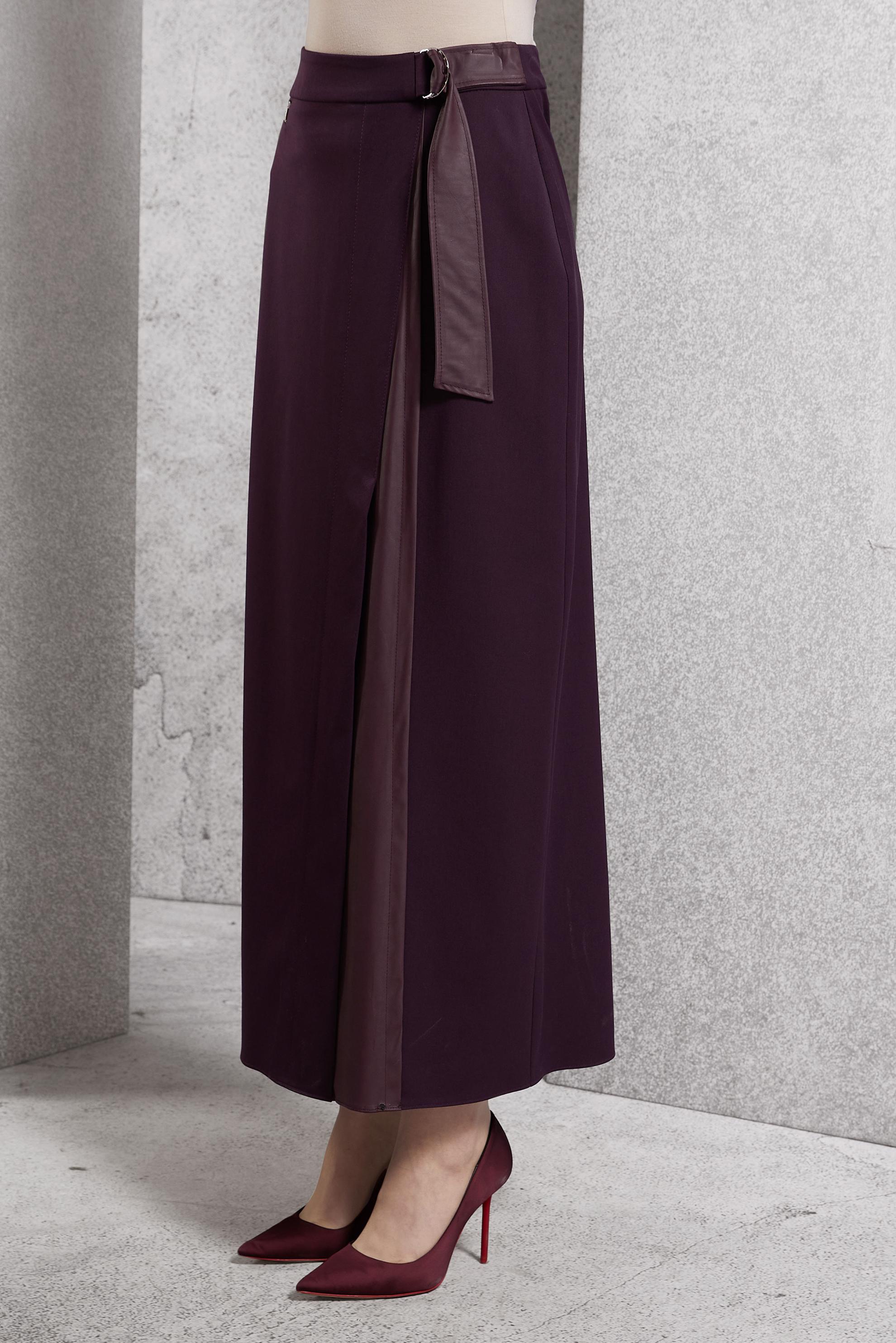 Tesettür giyim MÜRDÜM KUŞAKLI ETEK 60624