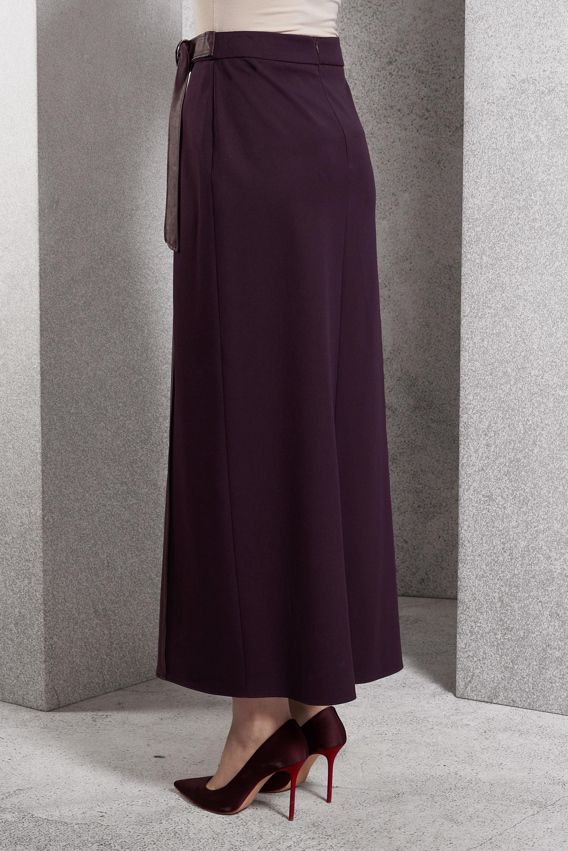 Tesettür giyim MÜRDÜM KUŞAKLI ETEK 60624