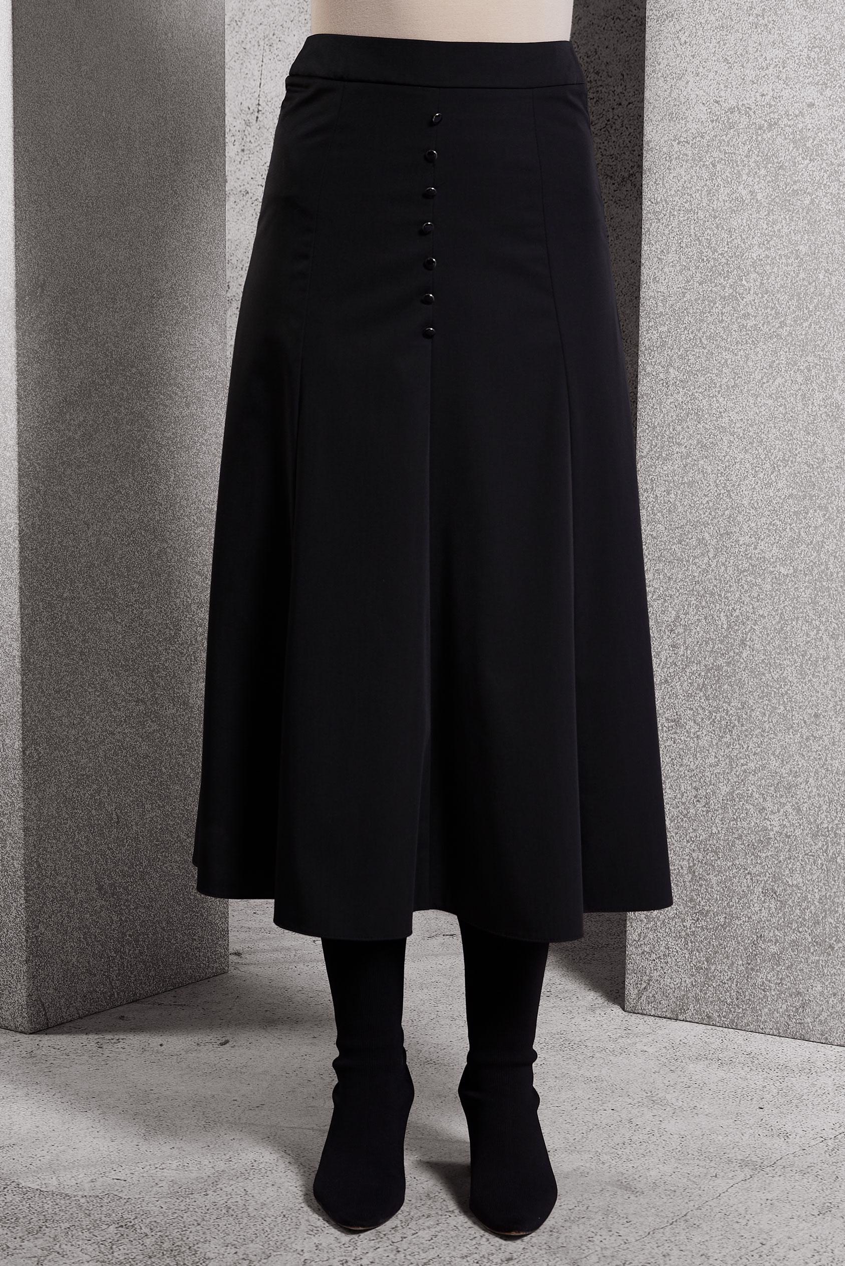 Tesettür giyim SİYAH ÇAN ETEK 60626