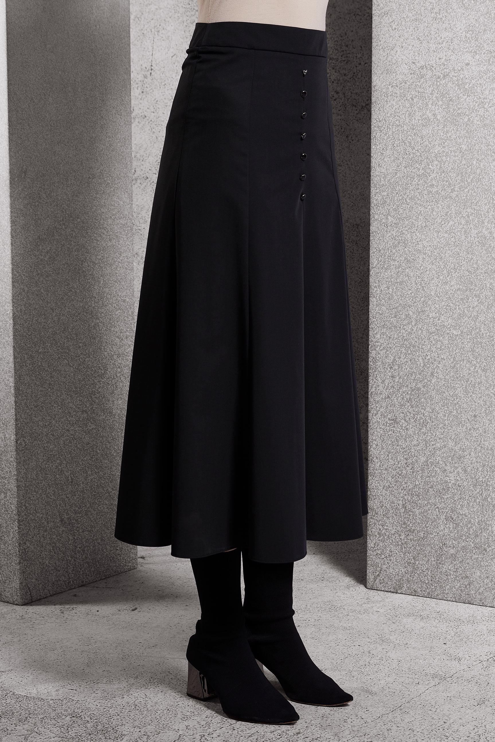 Tesettür giyim SİYAH ÇAN ETEK 60626