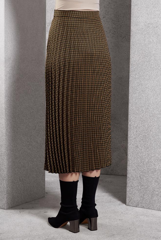 Tesettür giyim TURUNCU PİLİSELİ TESETTÜR ETEK 60627 - ALVİNA