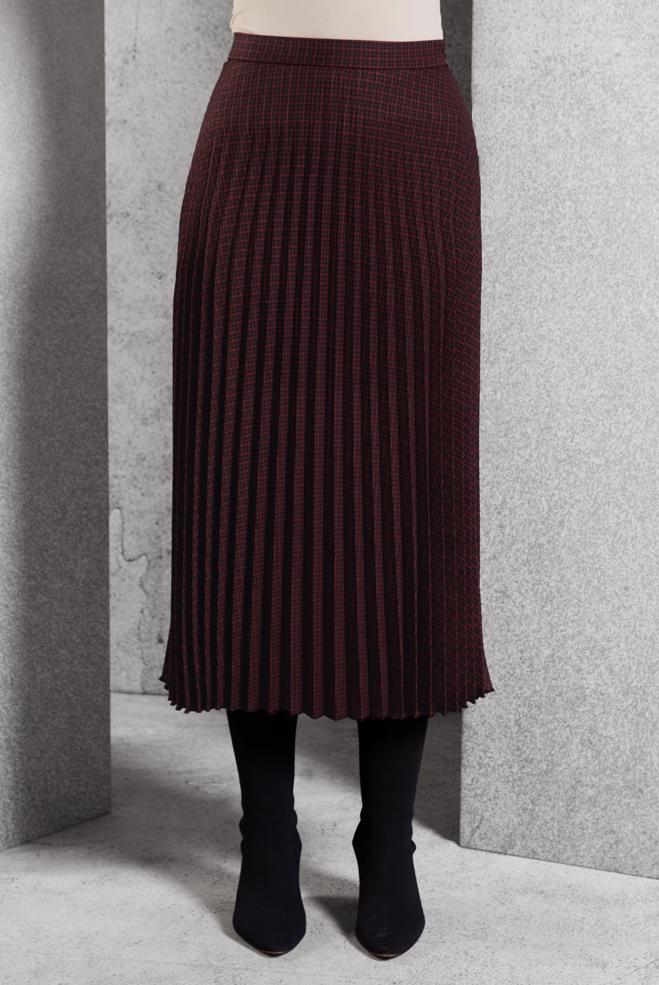 Vêtements hijab  JUPE PLISSÉE MODESTE 60627 - ALVİNA