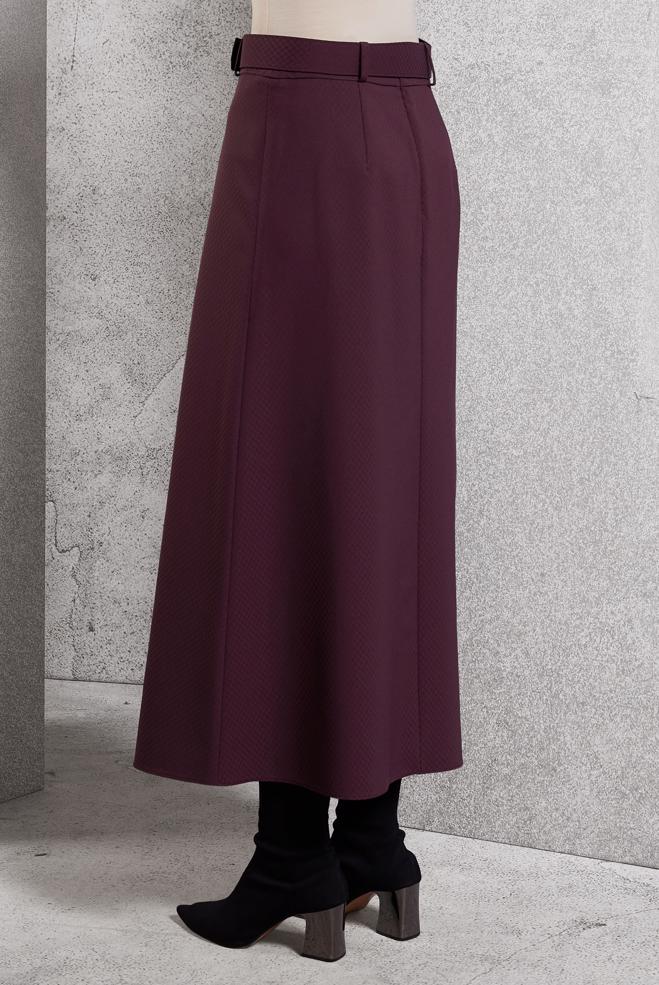 Tesettür giyim MÜRDÜM KEMERLİ ETEK 60628 - ALVİNA