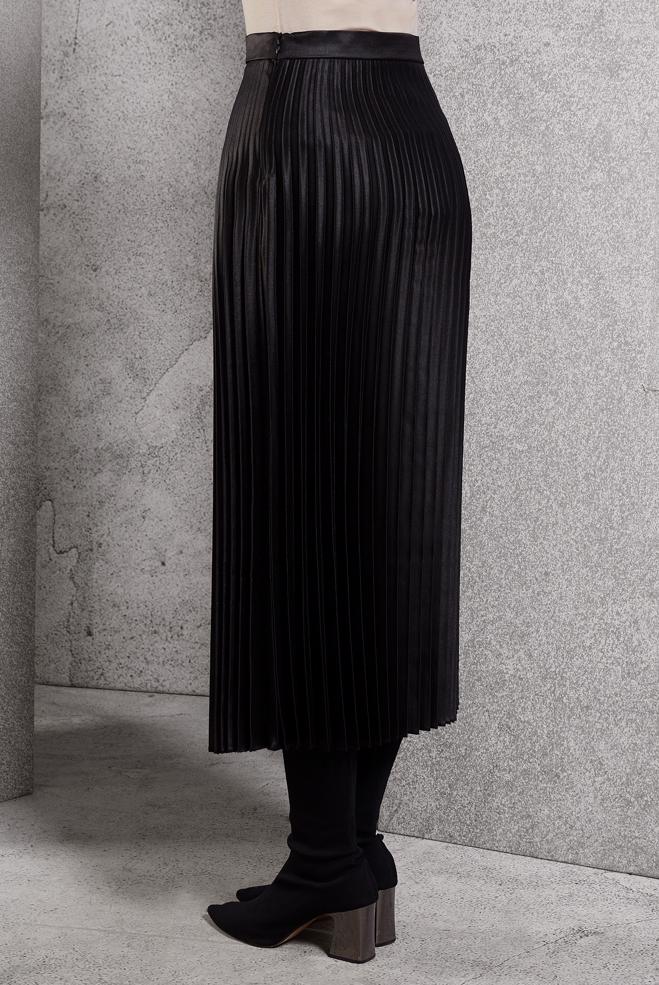 Vêtements hijab NOIR JUPE PLISSÉE 60633 - ALVİNA