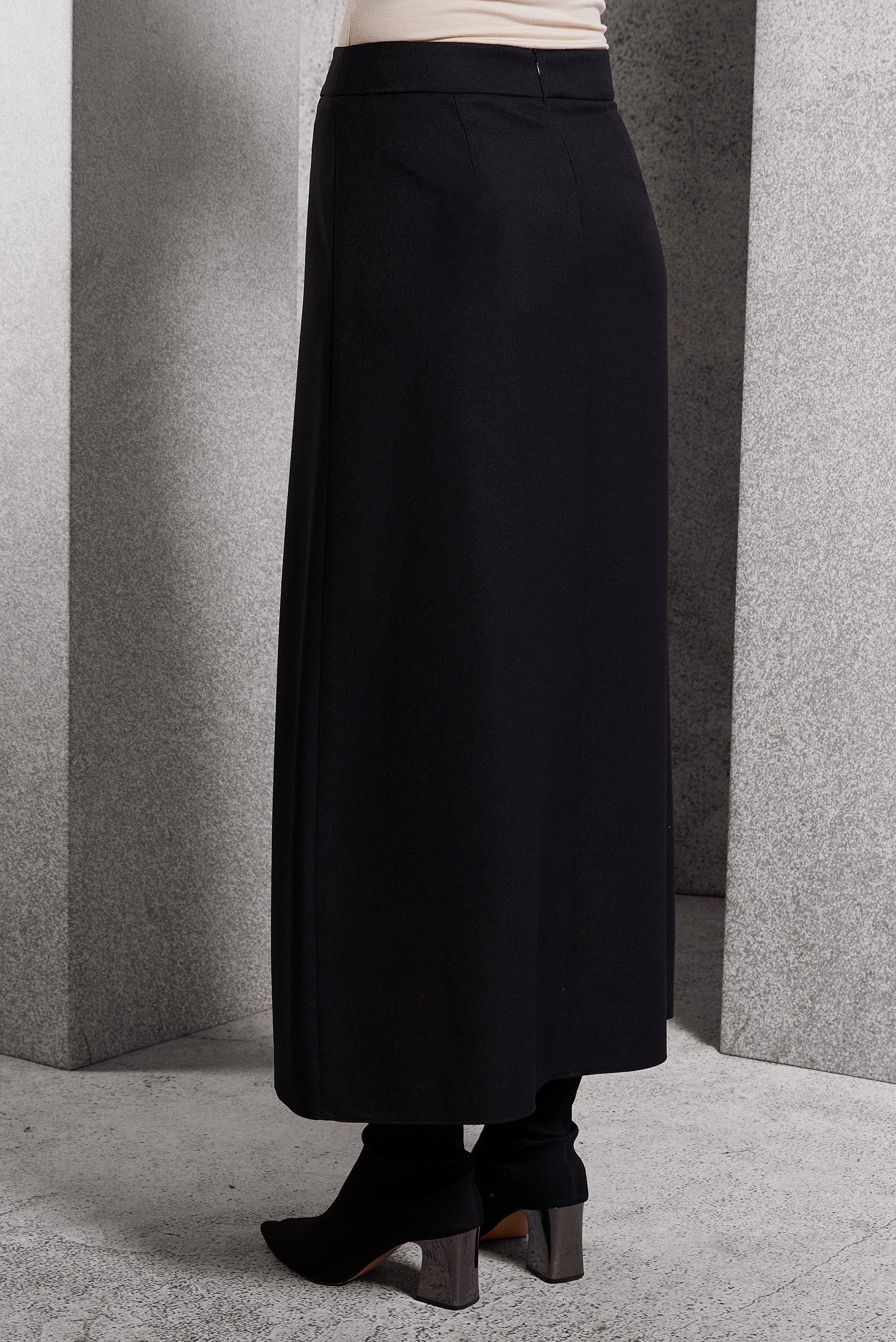 Tesettür giyim SİYAH FERMUAR DETAYLI ETEK 60636