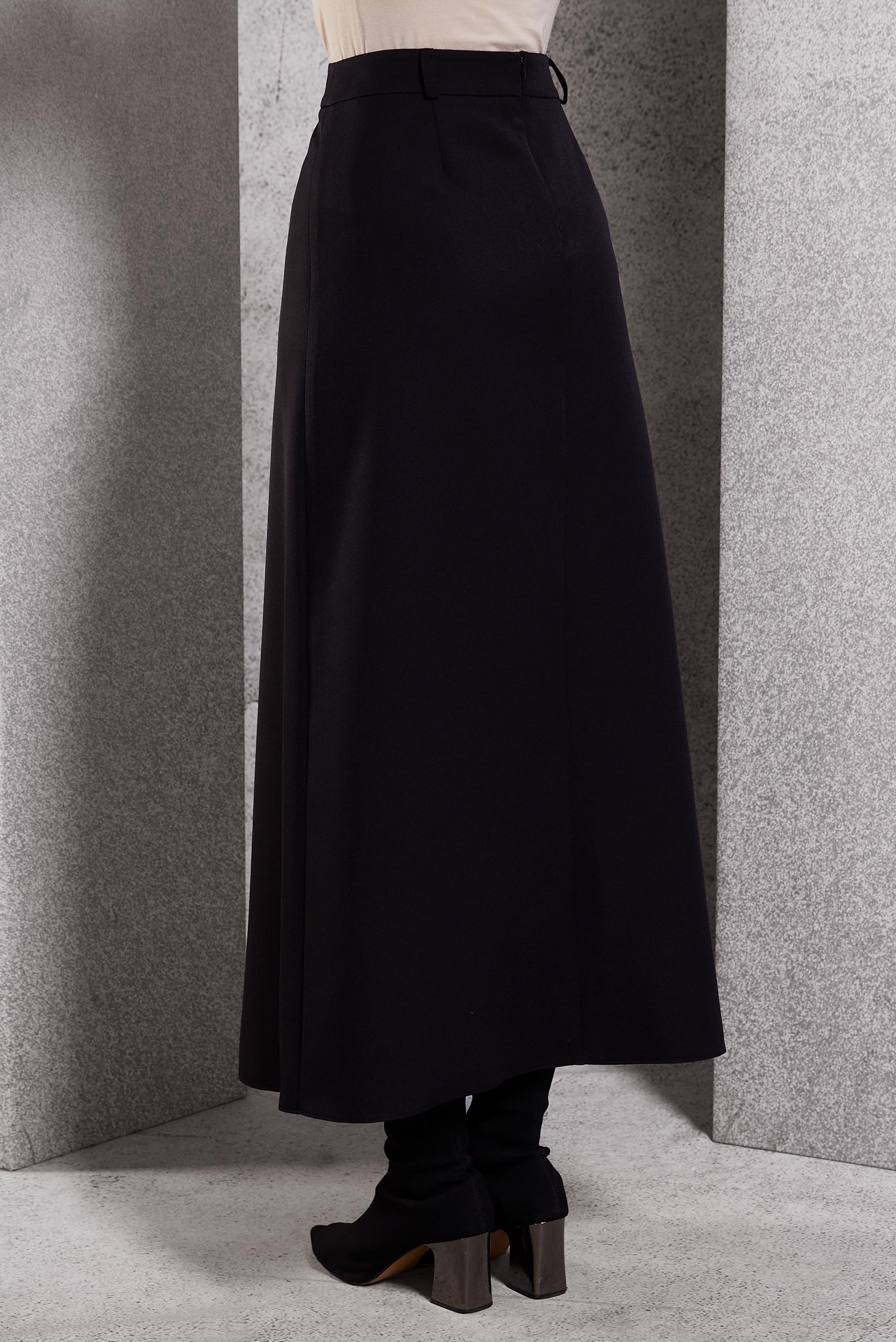 Hijab clothing BLACK PLEAT DETAILED SKIRT 60637