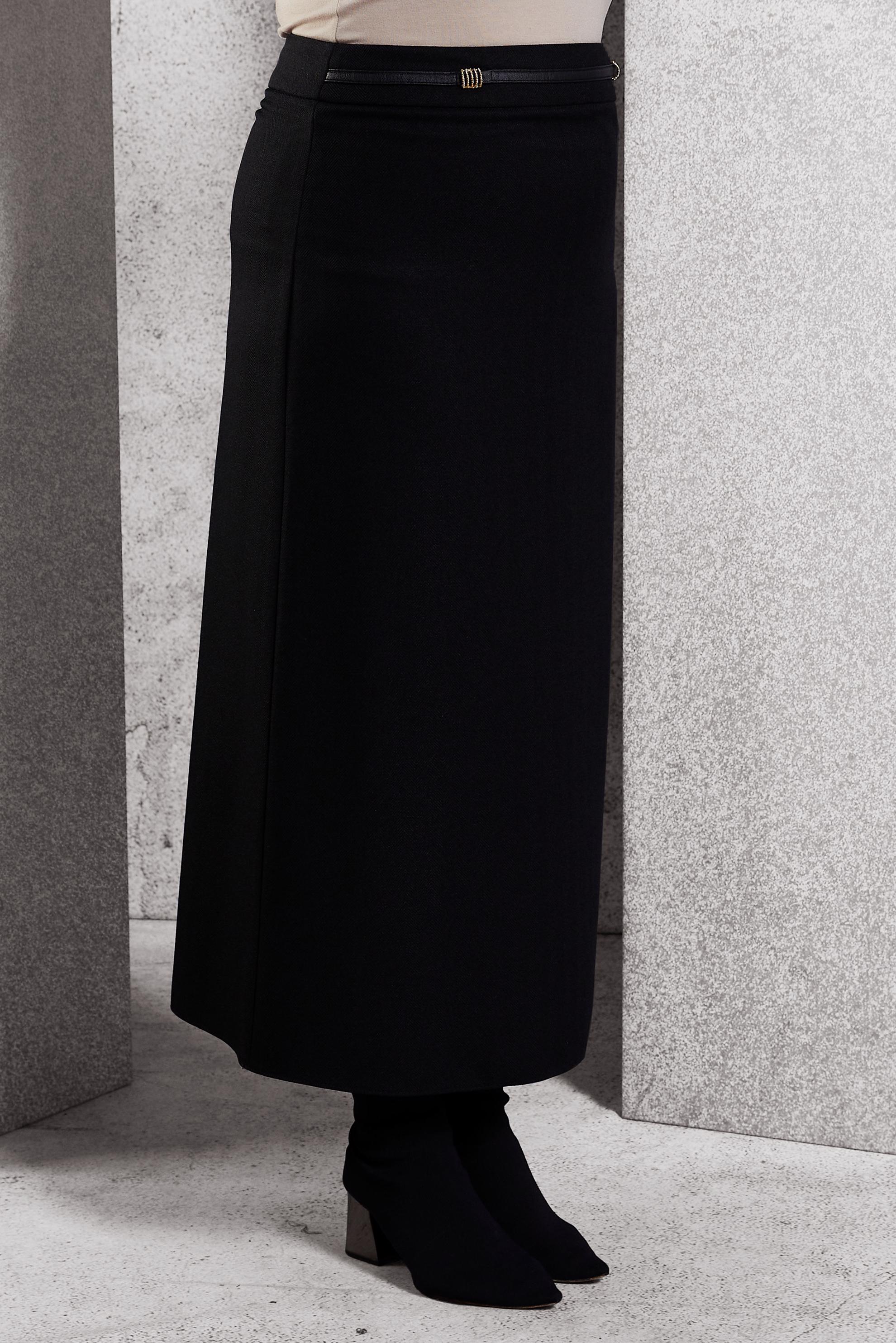 Vêtements hijab NOIR JUPE COUPE DROITE 60641