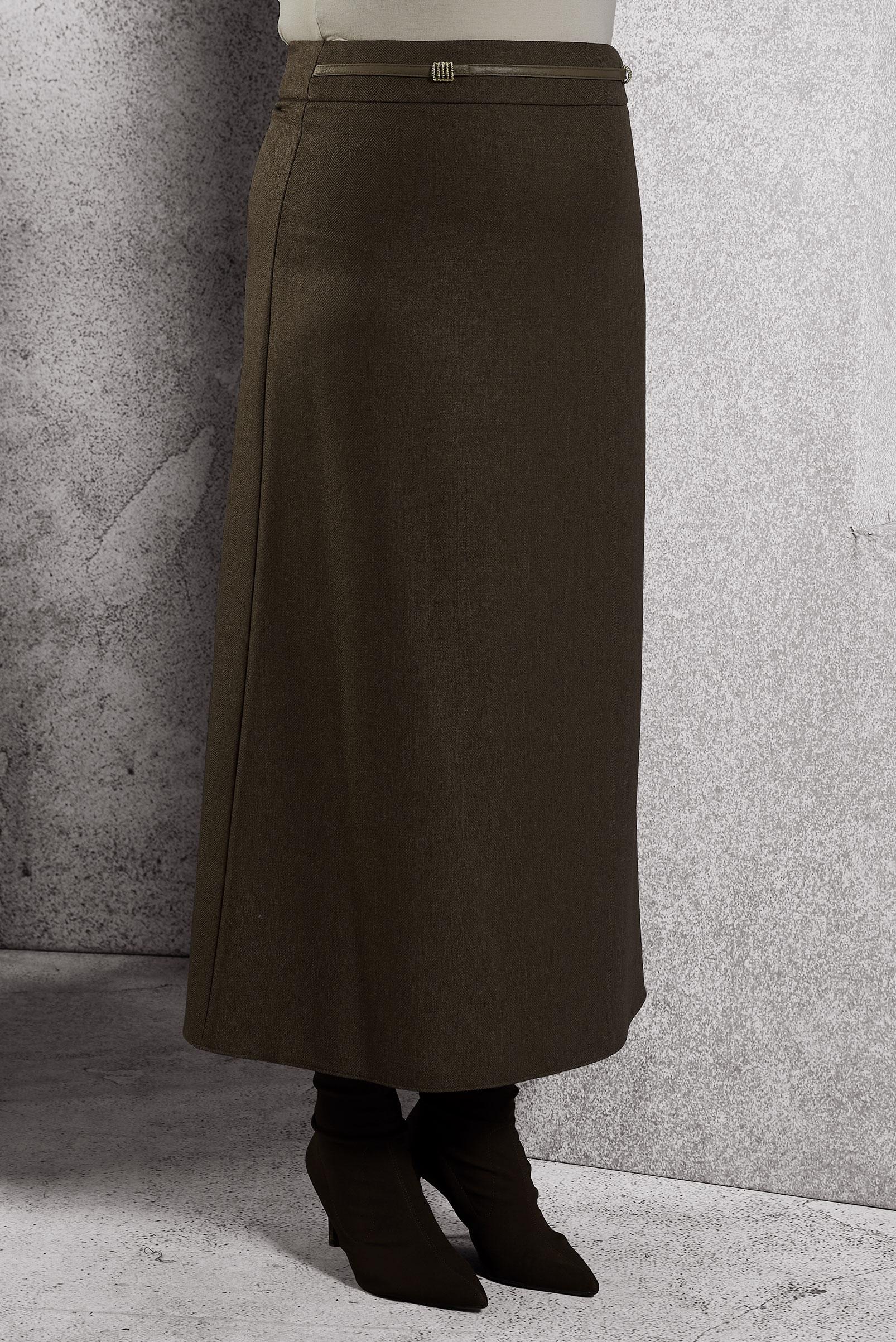 Hijab clothing BROWN STRAIGHT CUT SKIRT 60641