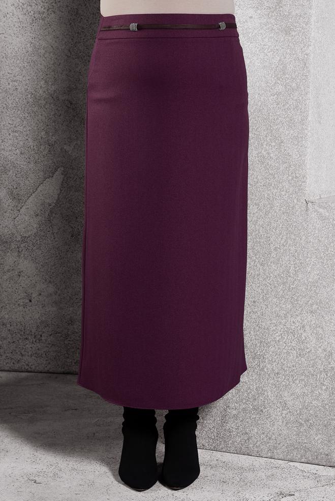 Vêtements hijab PRUNE JUPE COUPE DROITE 60641 - ALVİNA