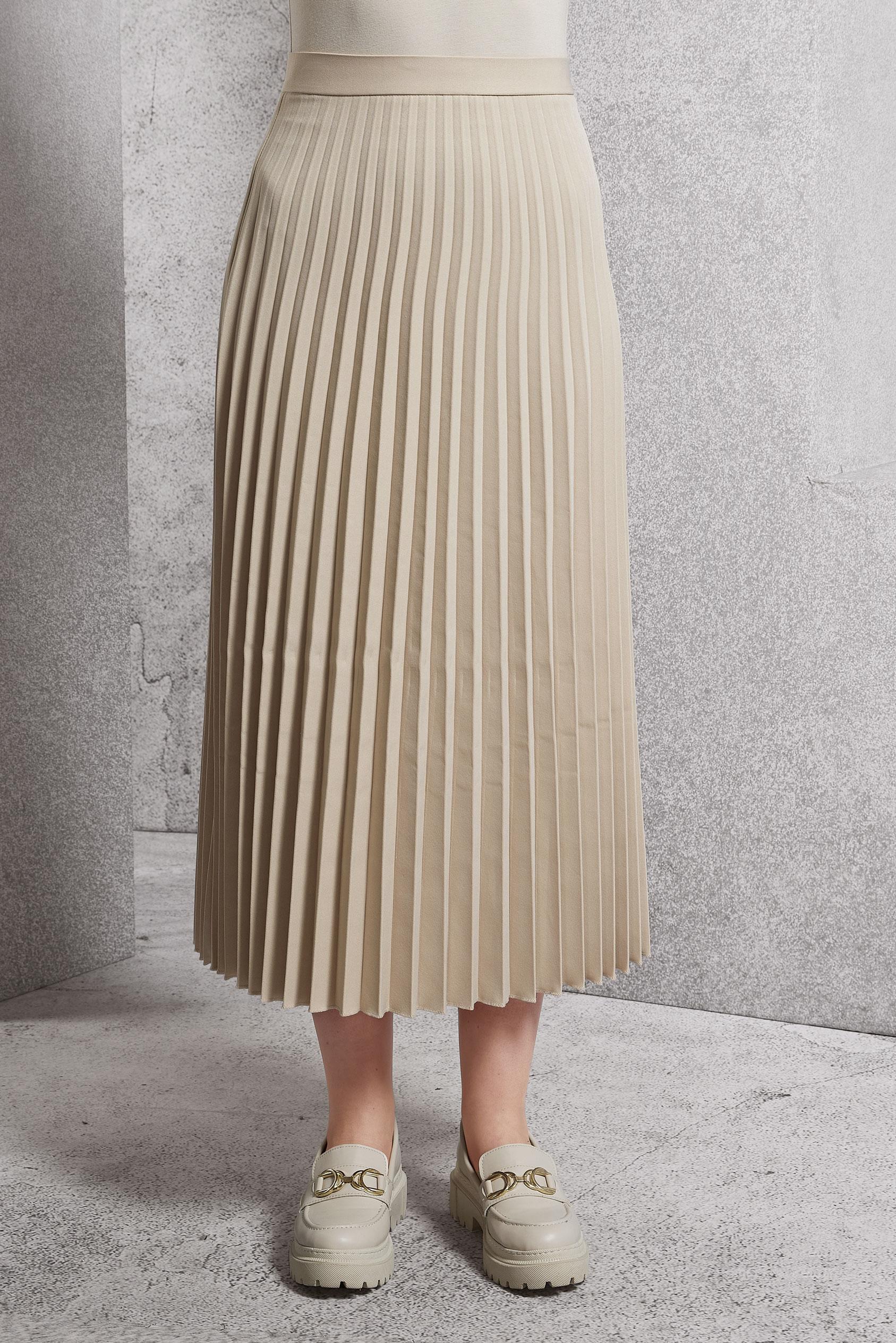 Vêtements hijab BEIGE JUPE PLISSÉE MODESTE 60623