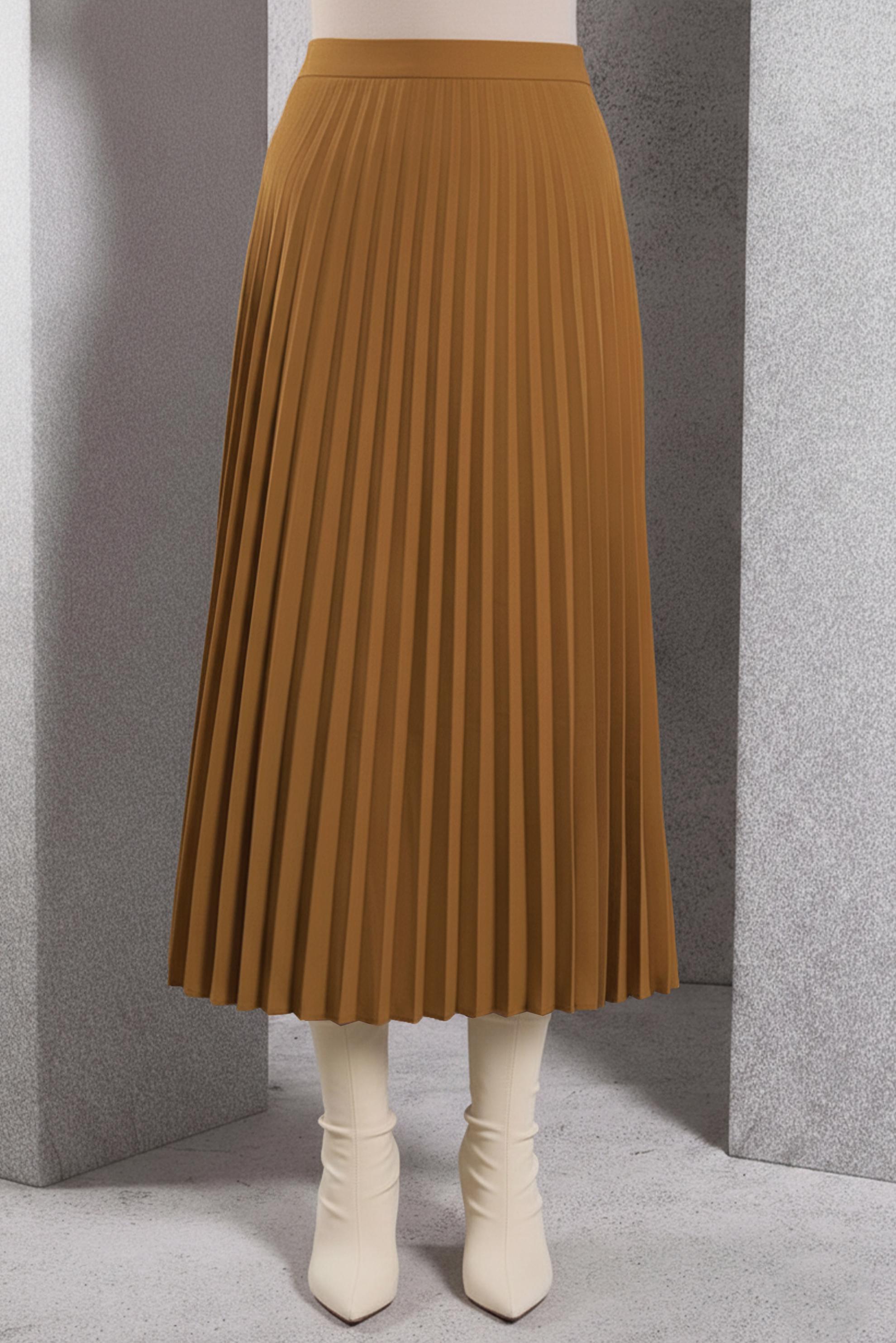 Vêtements hijab JAUNE JUPE PLISSÉE MODESTE 60623