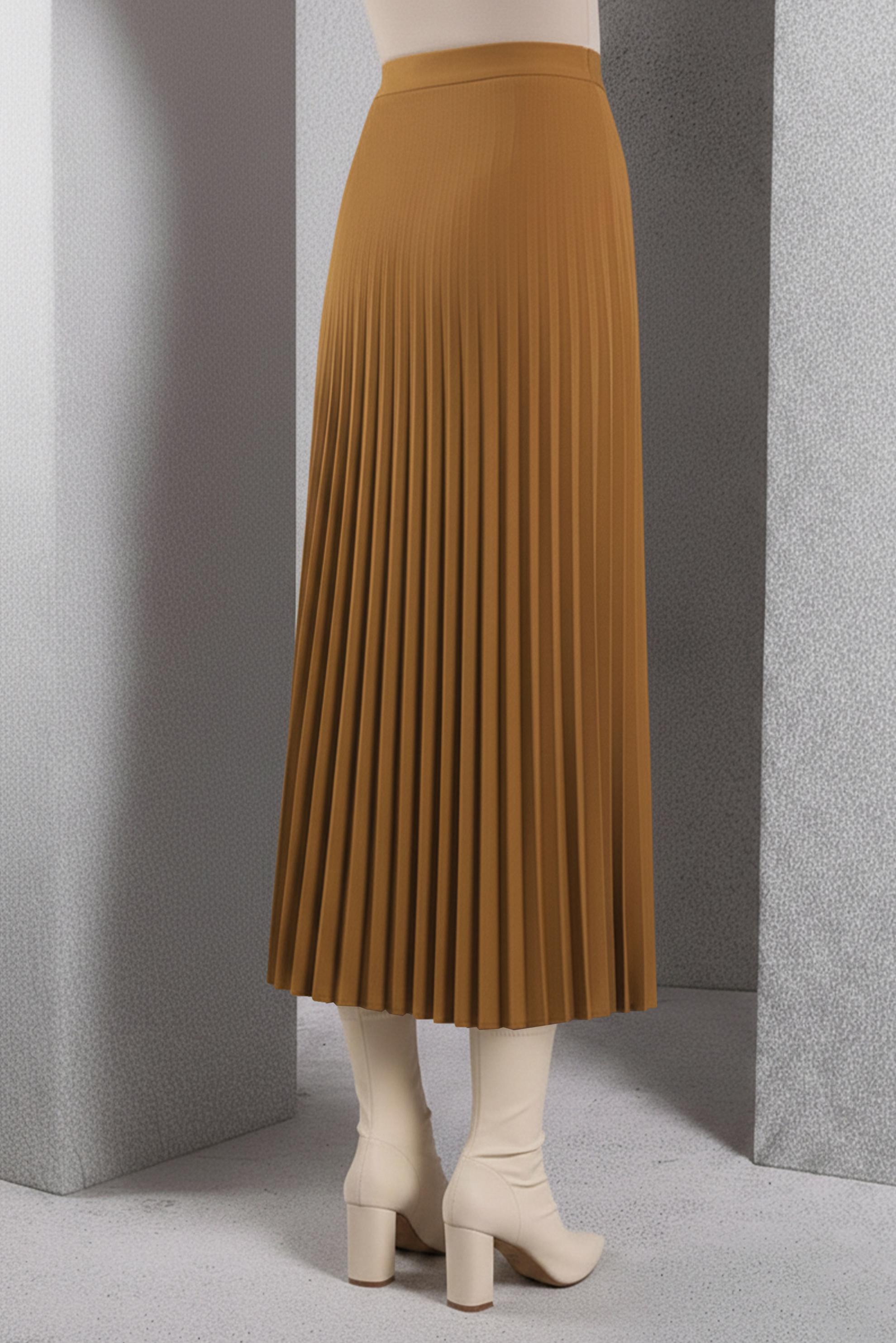 Vêtements hijab JAUNE JUPE PLISSÉE MODESTE 60623