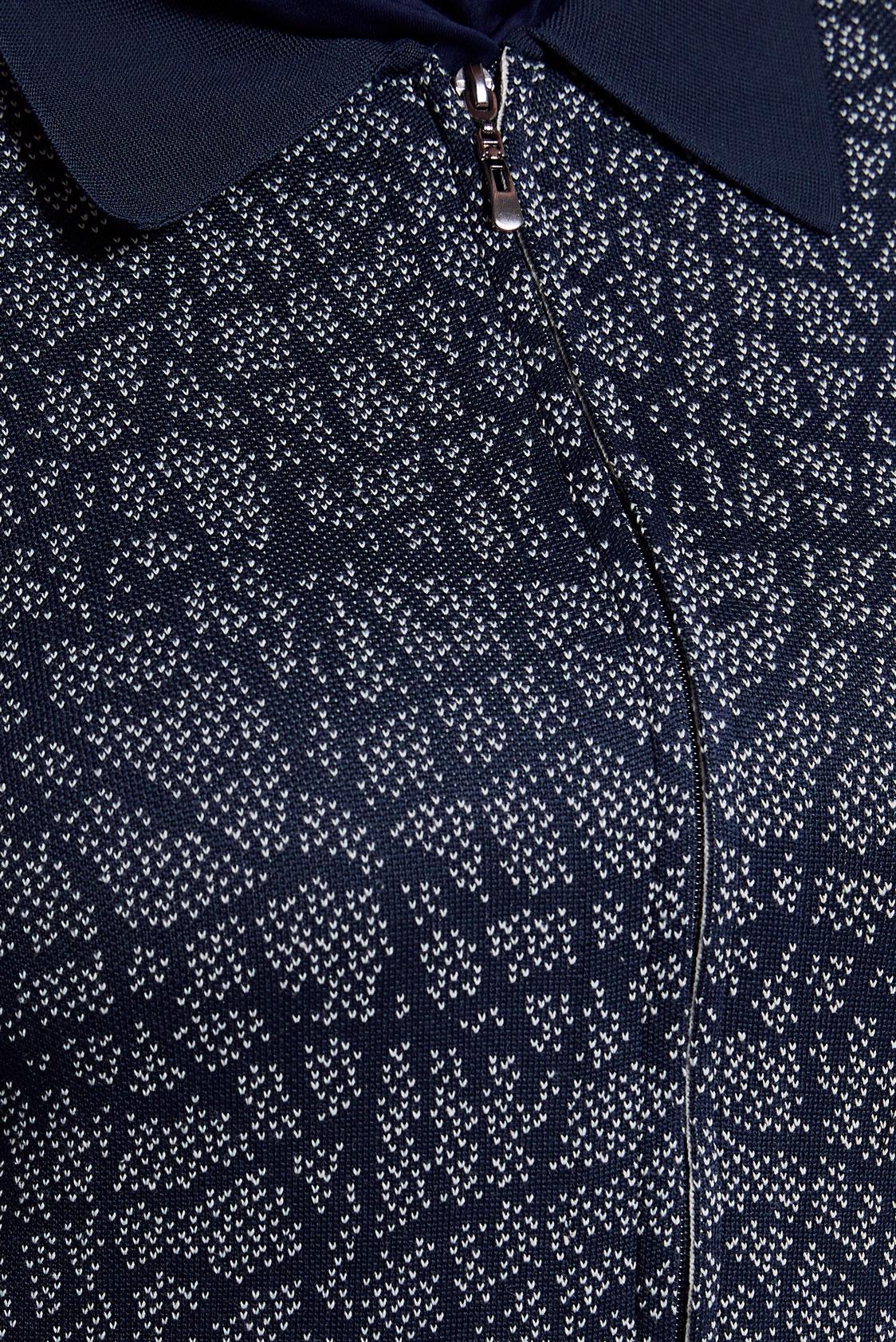 Hijab clothing NAVY BLUE PATTERNED KNITWEAR CARDIGAN 20600