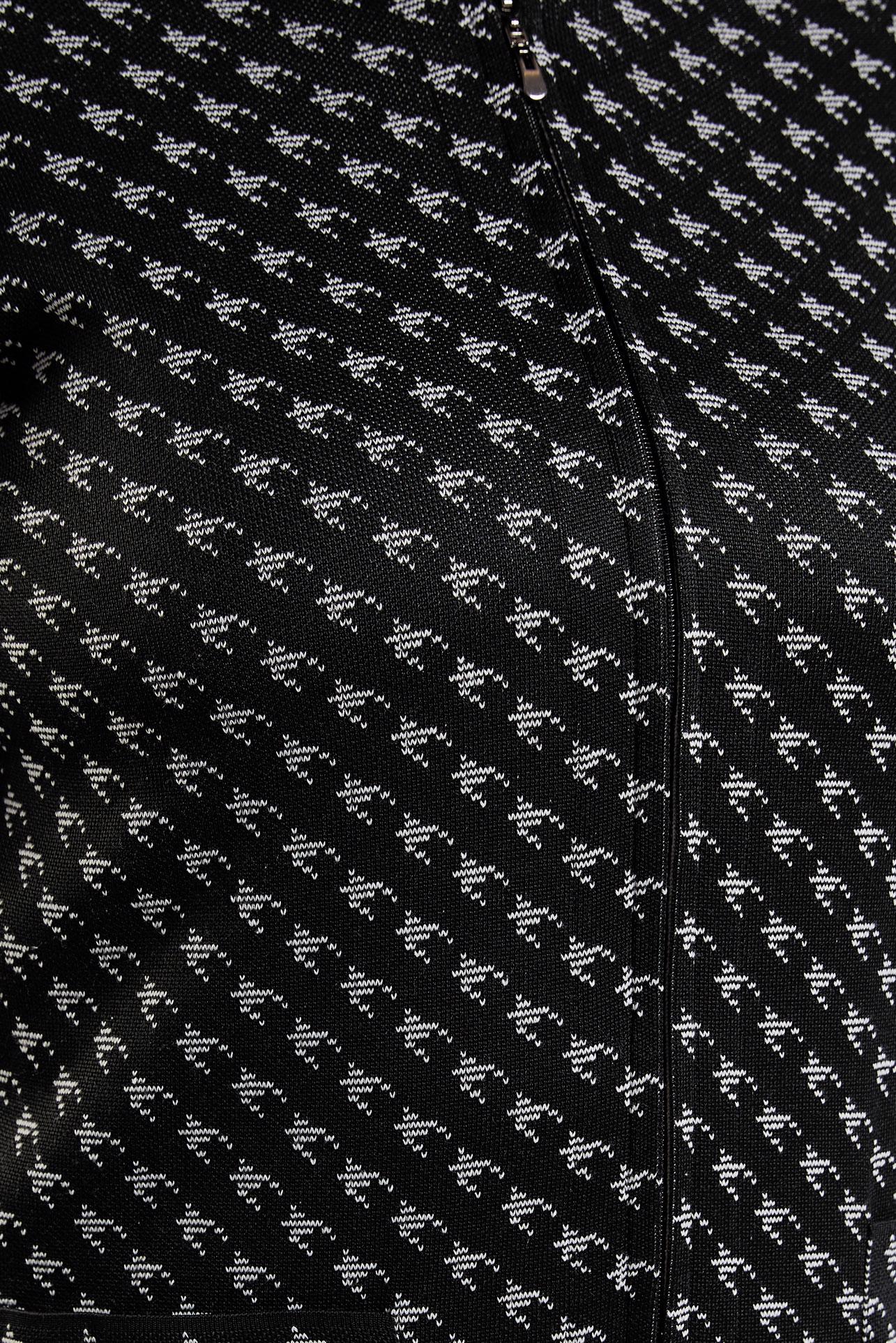 Hijab clothing BLACK PATTERNED KNITWEAR CARDIGAN 20603