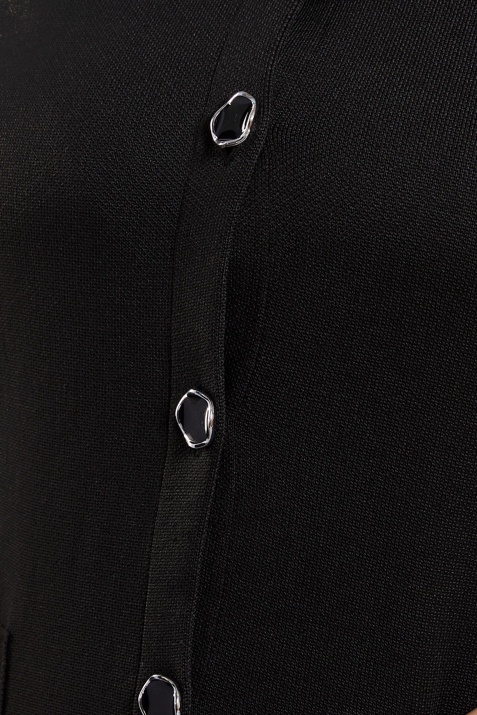 Vêtements hijab NOIR CARDIGAN EN MAILLE GRANDE TAILLE 20607