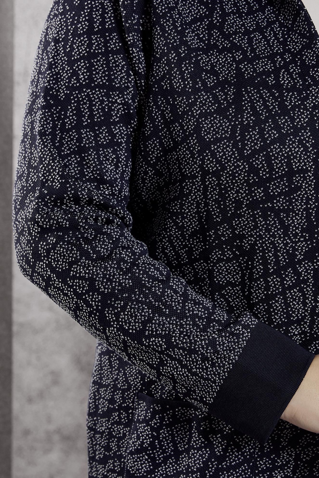 Vêtements hijab BLEU MARINE CARDIGAN EN MAILLE GRANDE TAILLE 20611