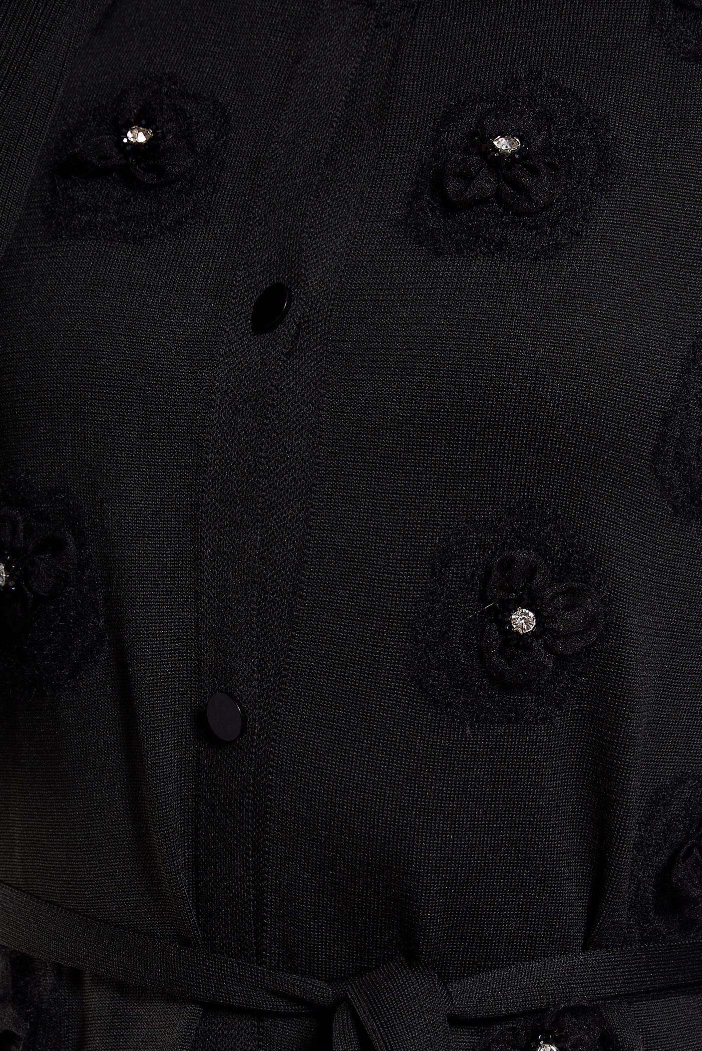 Hijab clothing BLACK BELTED KNITWEAR CARDIGAN 44996