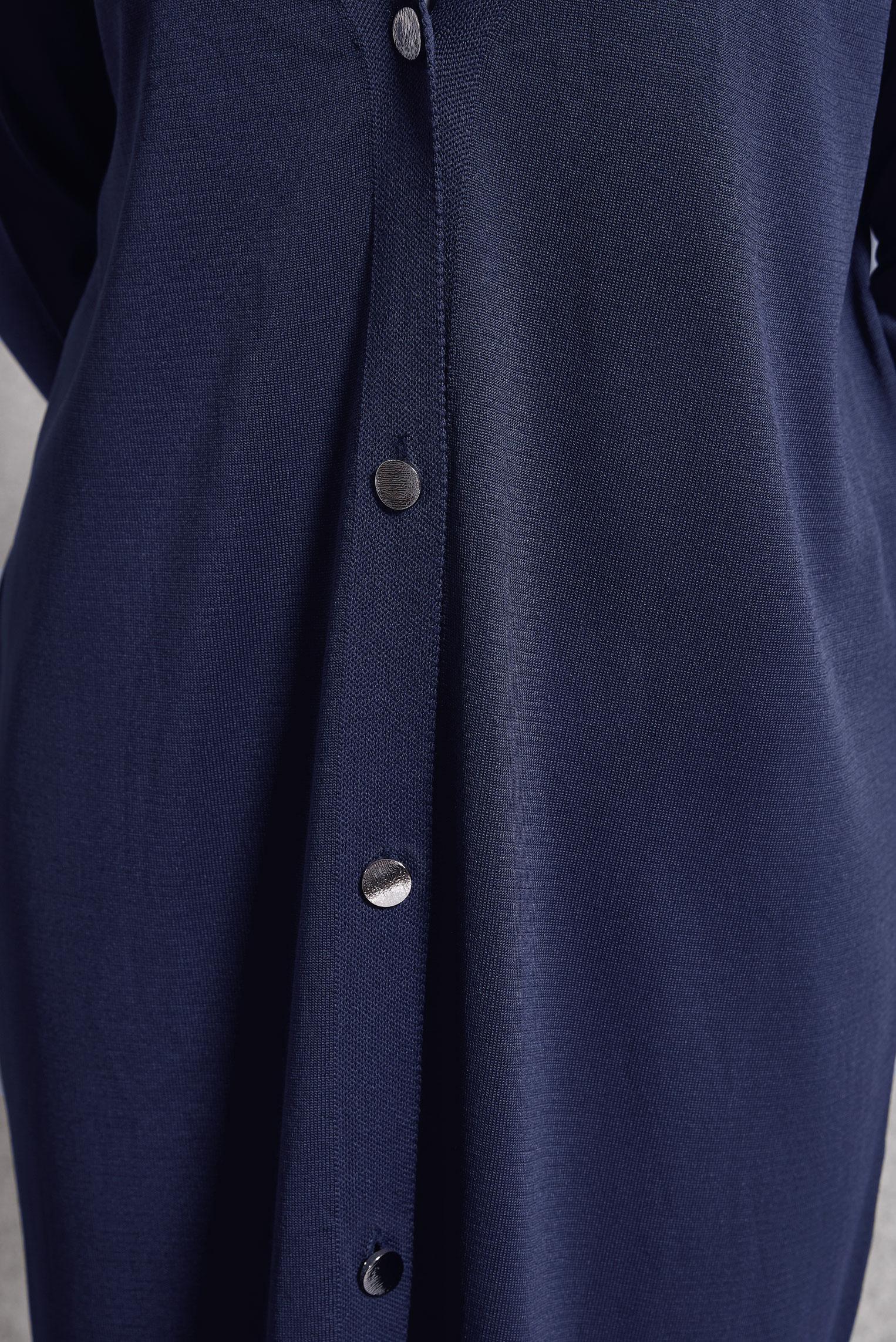 Tesettür giyim LACİVERT UZUN TRİKO HIRKA 45000