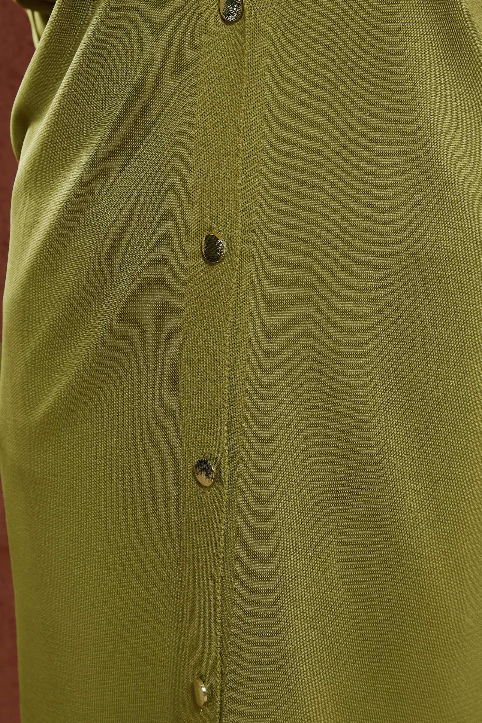 Tesettür giyim YEŞİL UZUN TRİKO HIRKA 45000