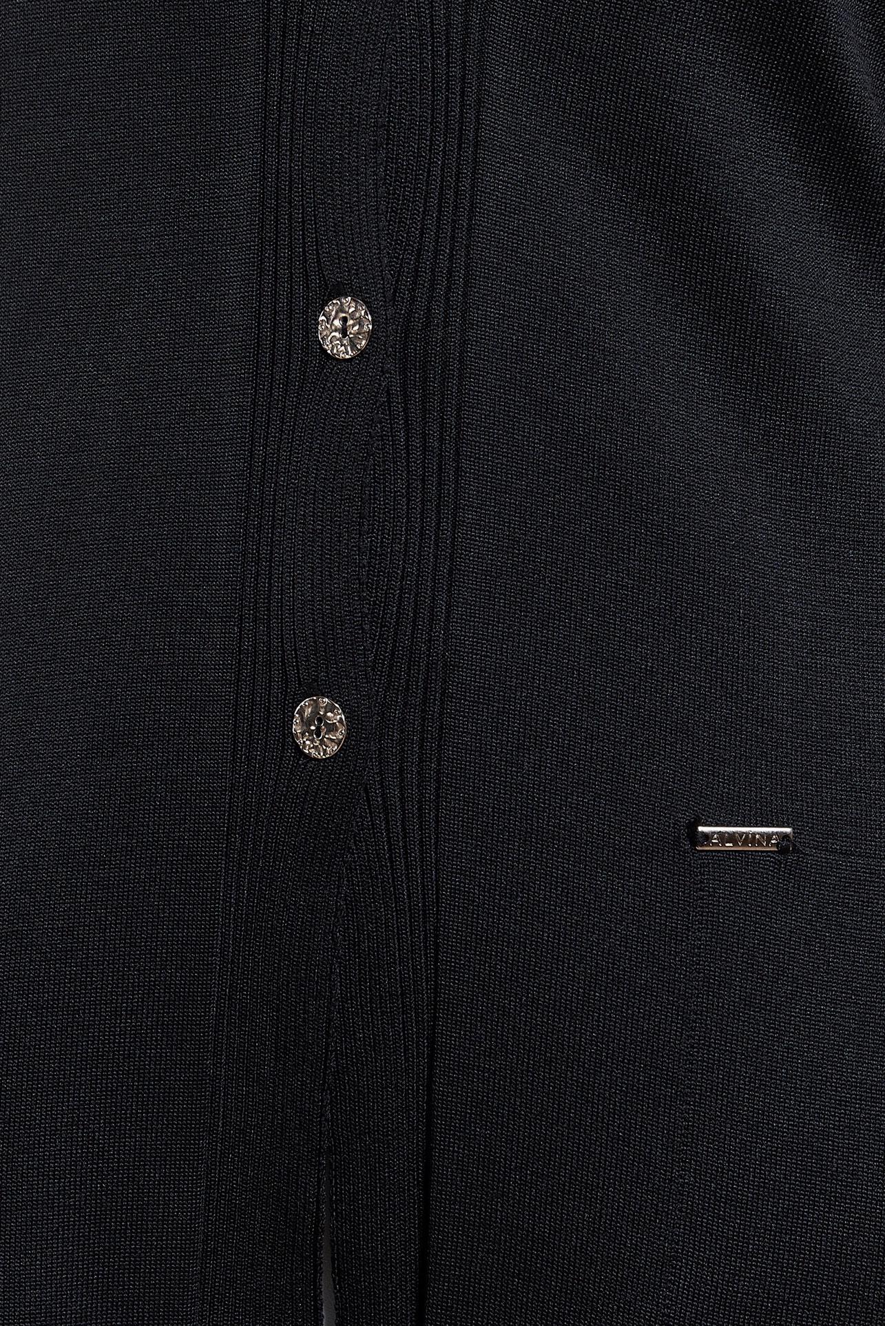 Hijab clothing BLACK BELTED KNITWEAR CARDIGAN 45001