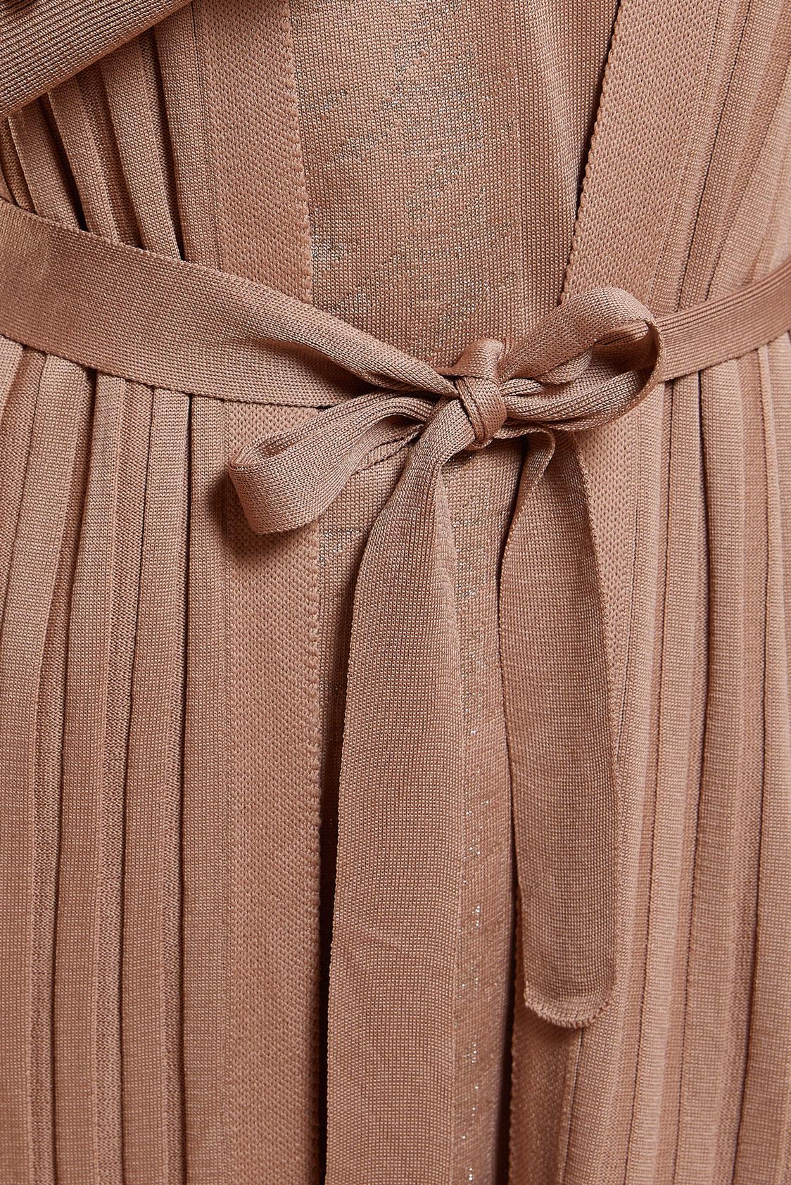 Tesettür giyim KAHVE KUŞAKLI TRİKO HIRKA 45002