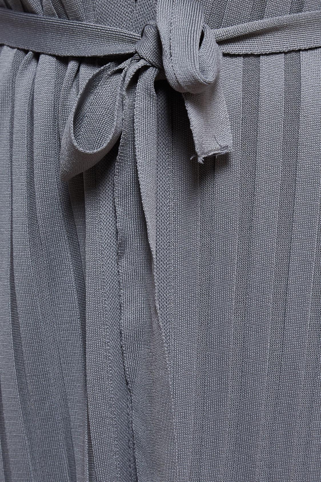 Hijab clothing GREY BELTED KNITWEAR CARDIGAN 45002