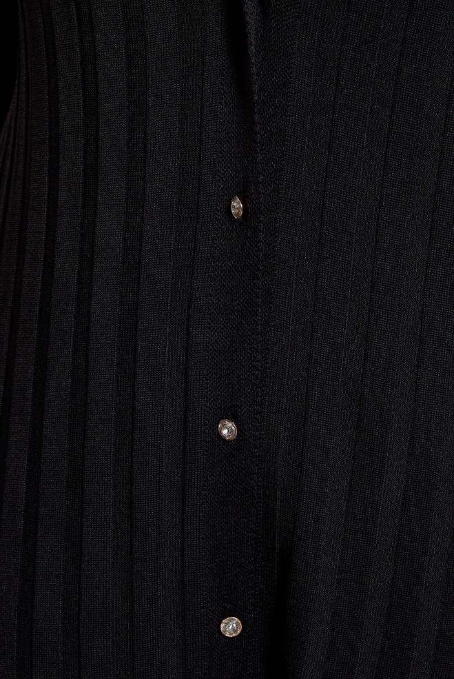 Hijab clothing BLACK LONG KNITWEAR CARDIGAN 45017 - ALVİNA