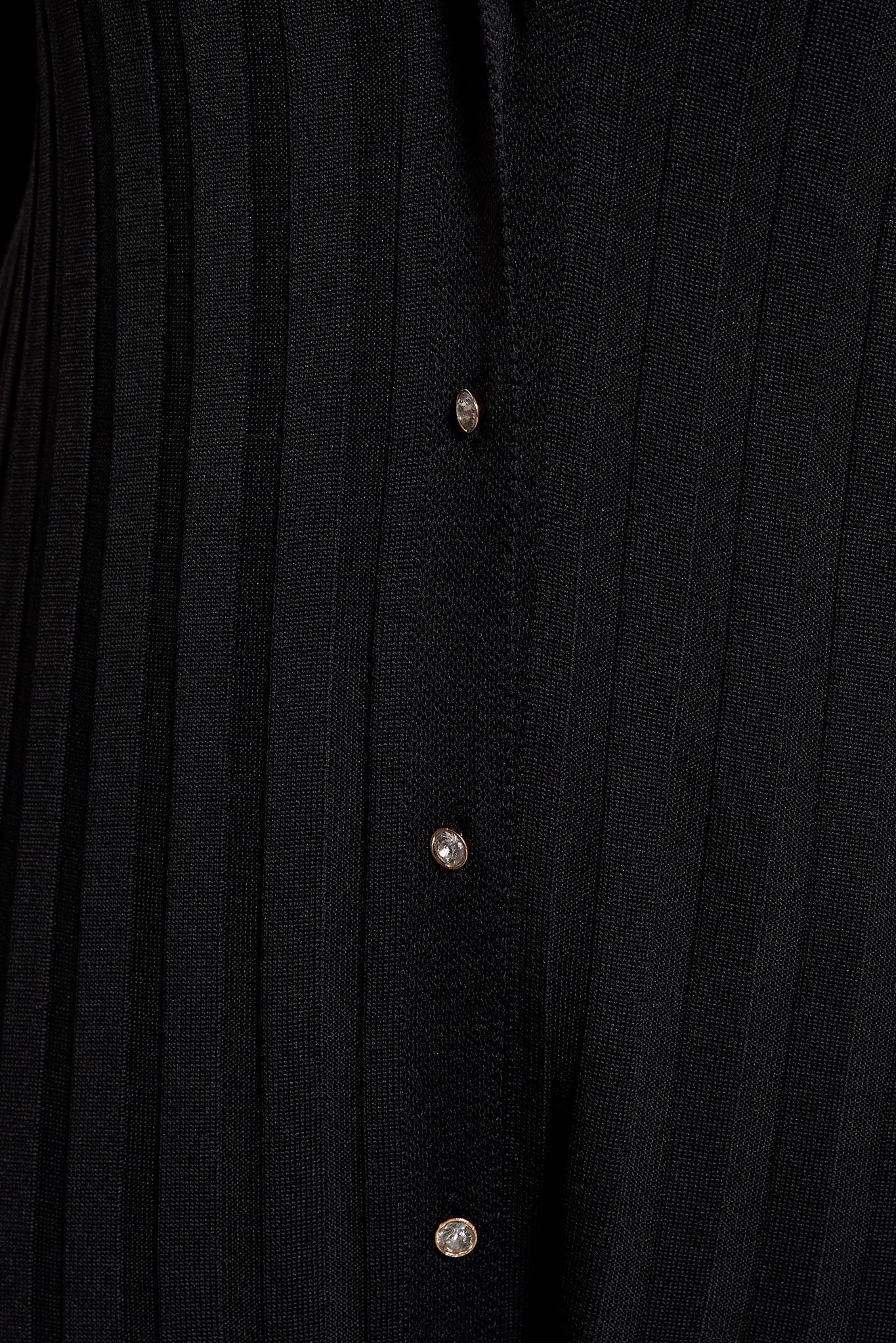 Hijab clothing BLACK LONG KNITWEAR CARDIGAN 45017