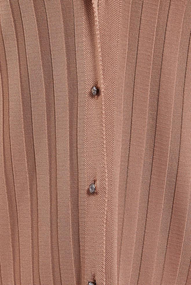 Hijab clothing BROWN LONG KNITWEAR CARDIGAN 45017 - ALVİNA