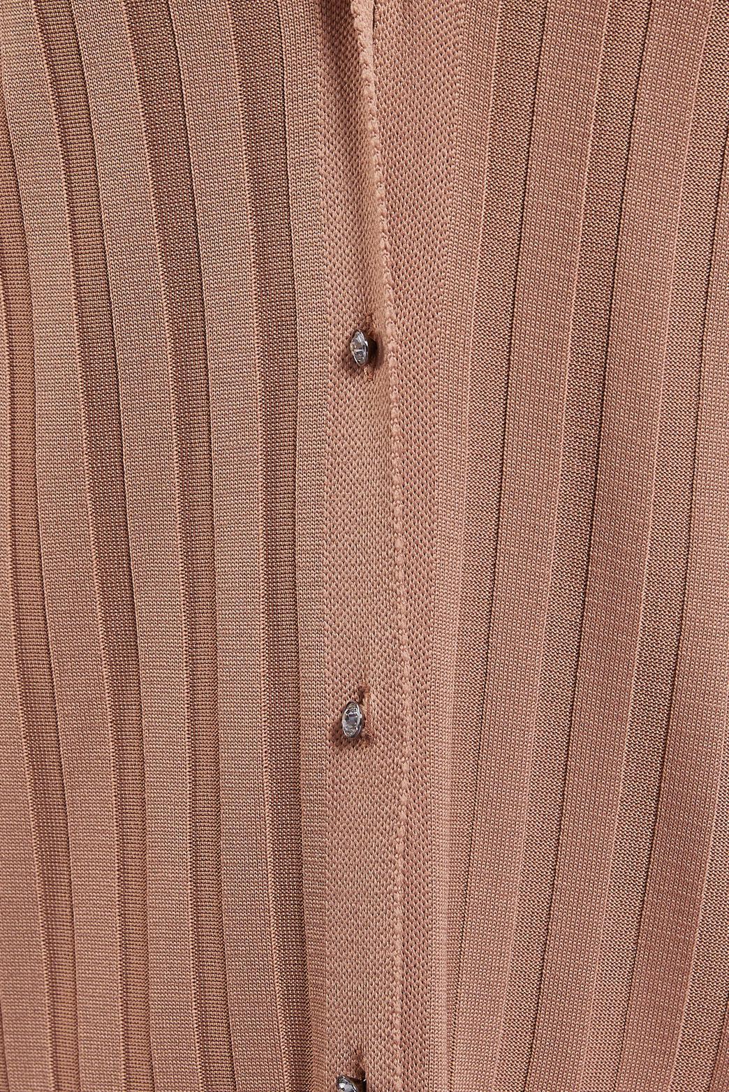 Hijab clothing BROWN LONG KNITWEAR CARDIGAN 45017